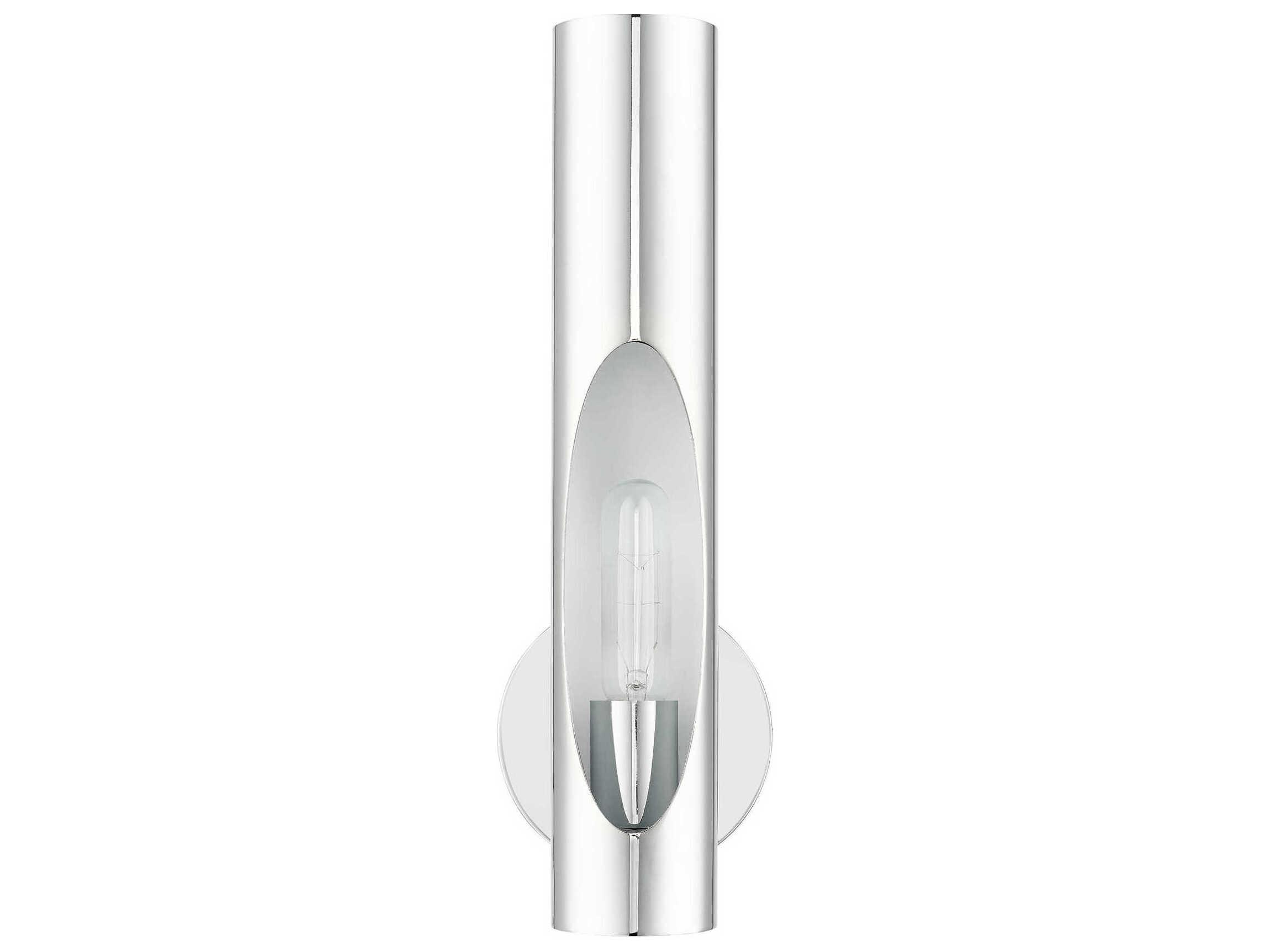Livex Lighting Novato 1-Light Polished Chrome Wall Sconce
