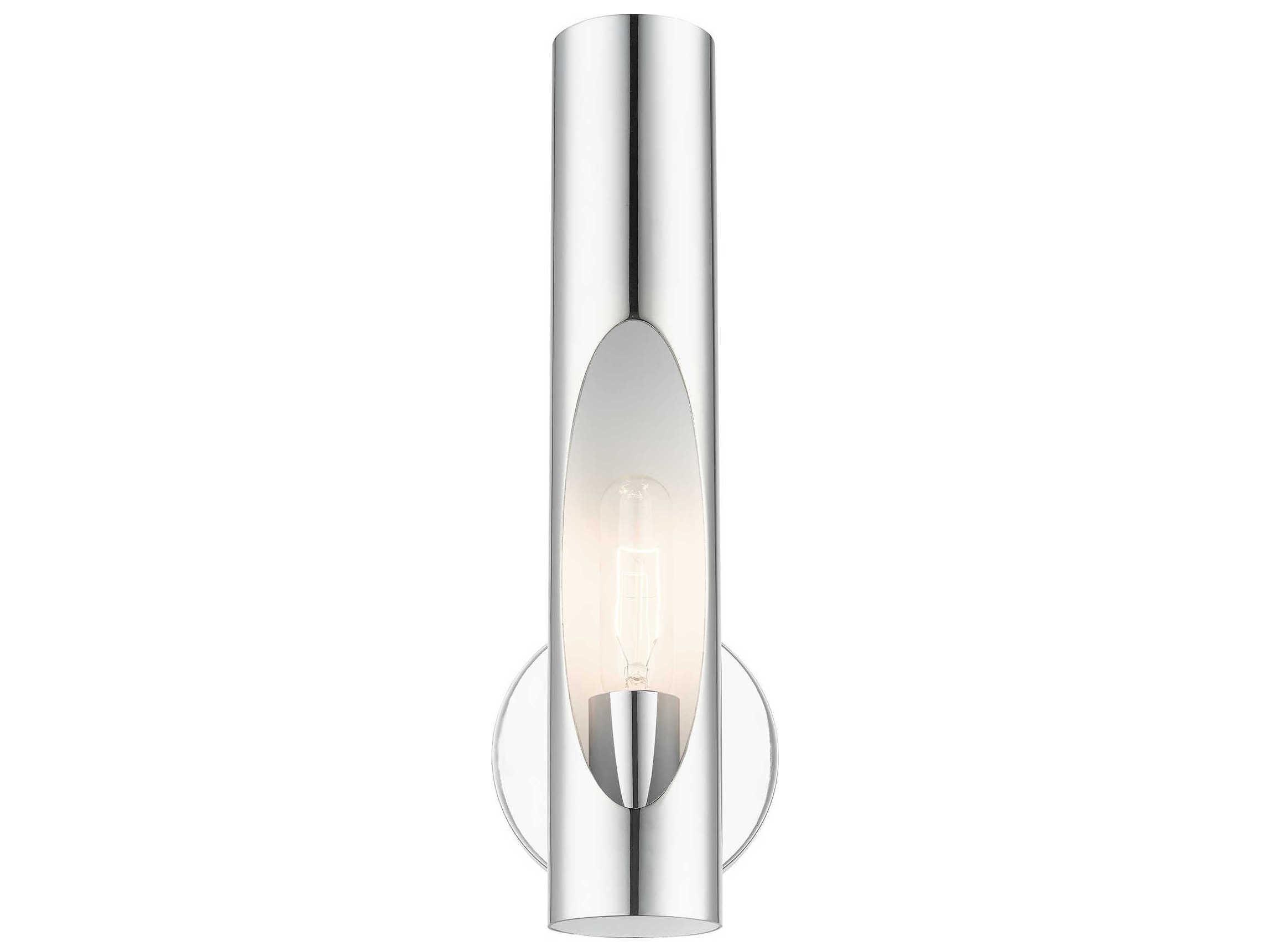 Livex Lighting Novato 1-Light Polished Chrome Wall Sconce