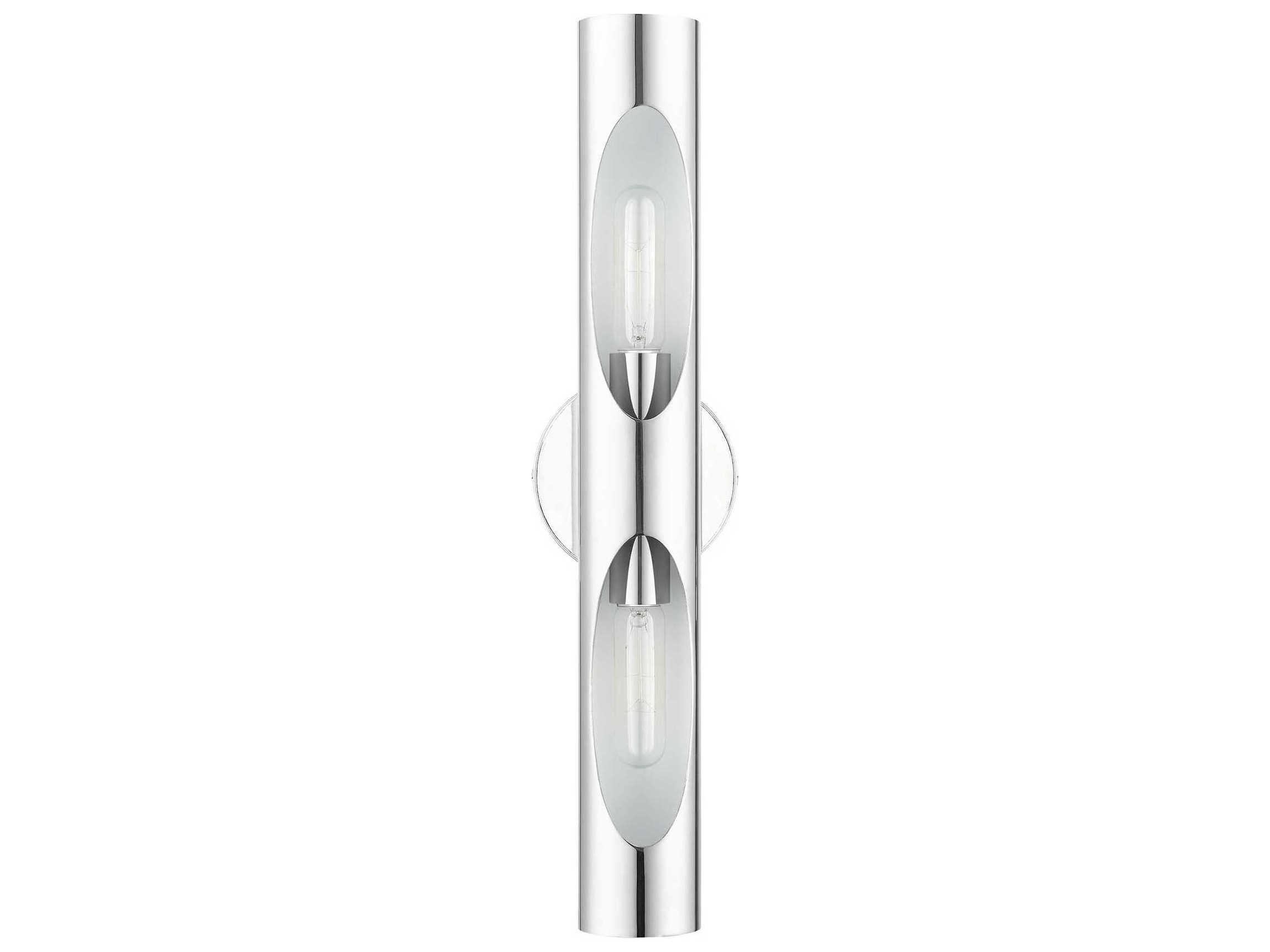 Livex Lighting Novato 2-Light Polished Chrome Wall Sconce