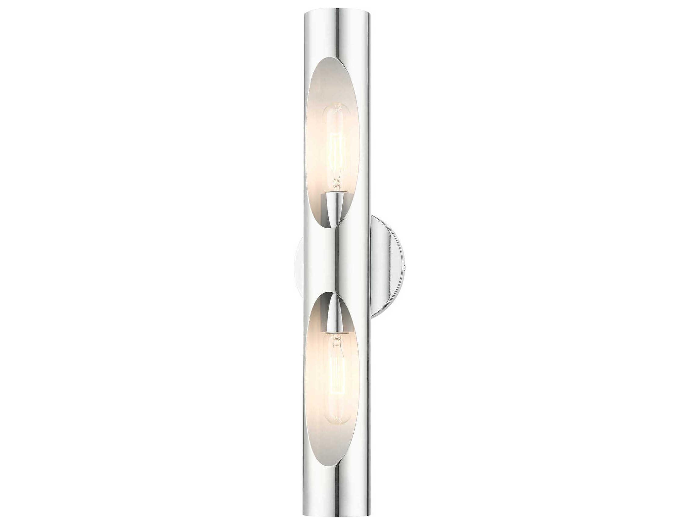 Livex Lighting Novato 2-Light Polished Chrome Wall Sconce