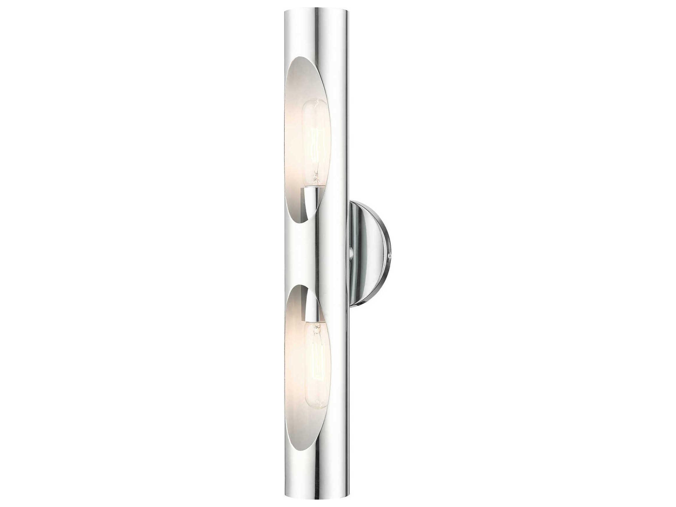 Livex Lighting Novato 2-Light Polished Chrome Wall Sconce