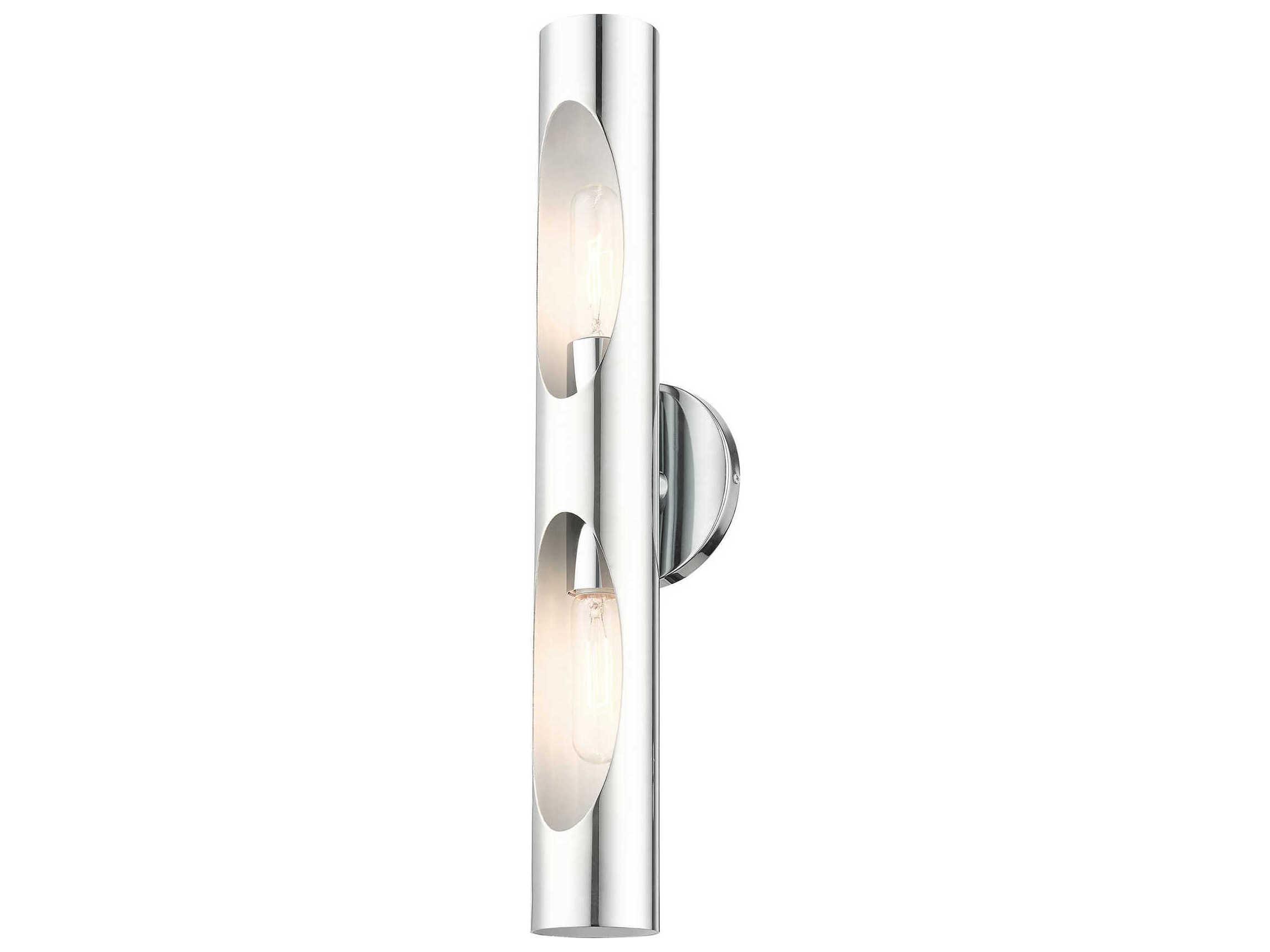 Livex Lighting Novato 2-Light Polished Chrome Wall Sconce