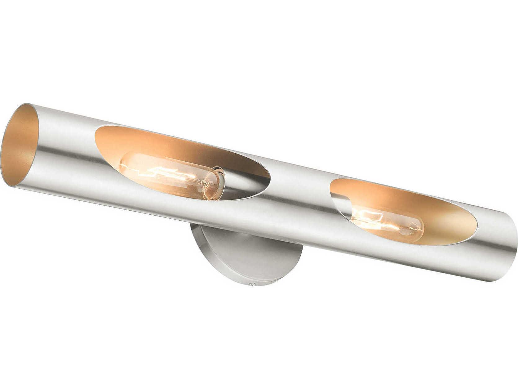 Livex Lighting Novato 2-Light Brushed Nickel Wall Sconce