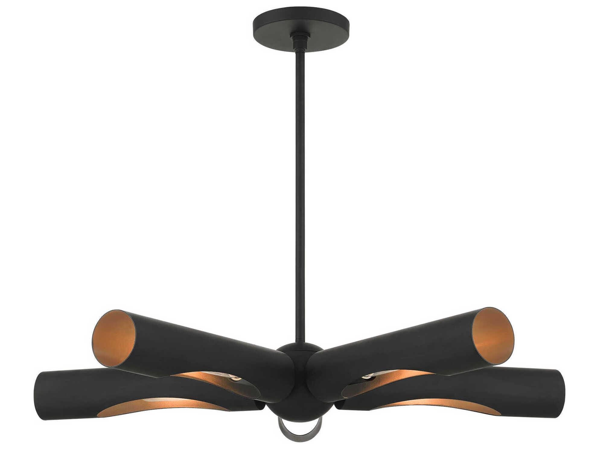 Livex Lighting Novato 5-Light Black Chandelier