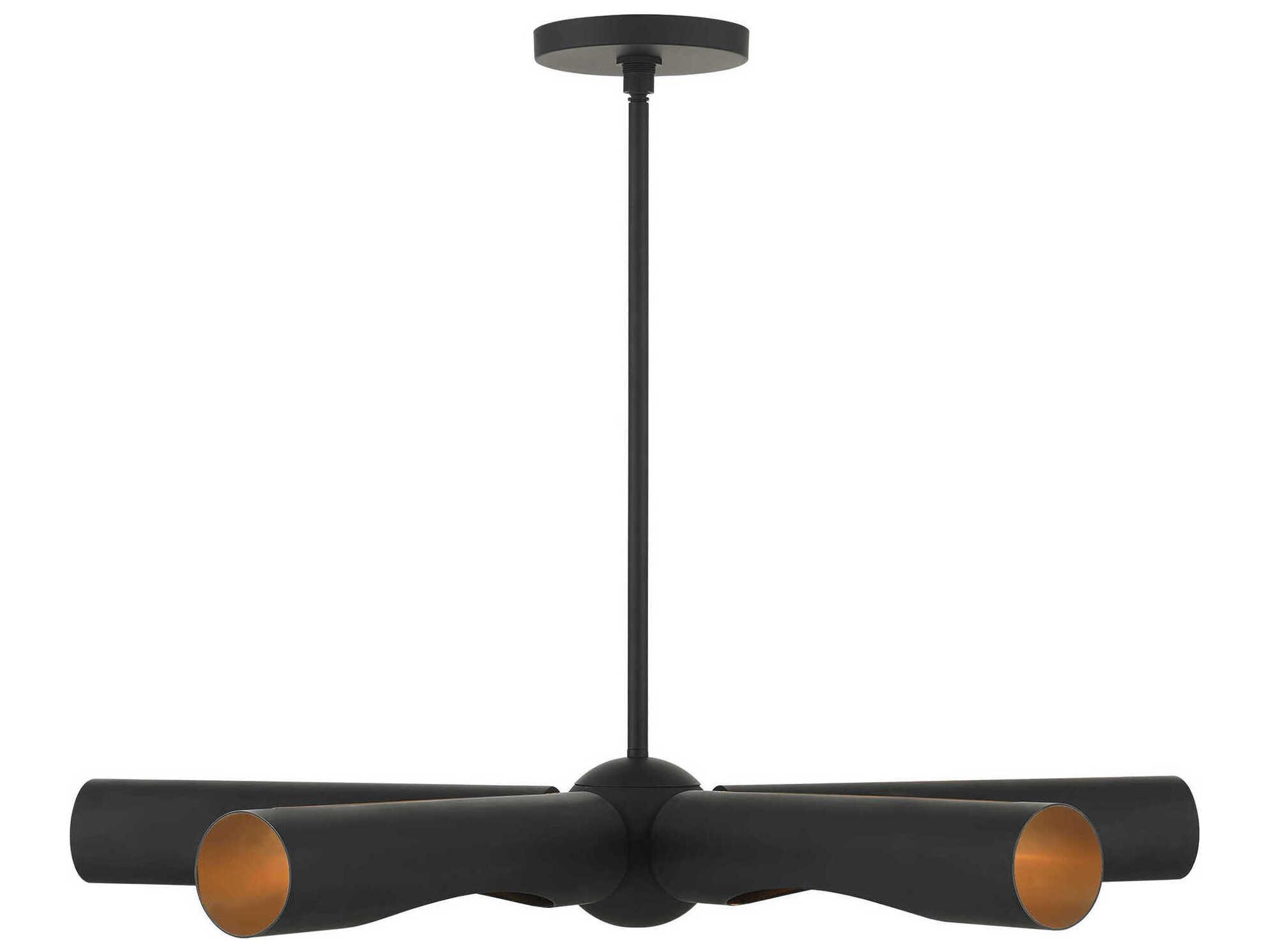 Livex Lighting Novato 5-Light Black Chandelier