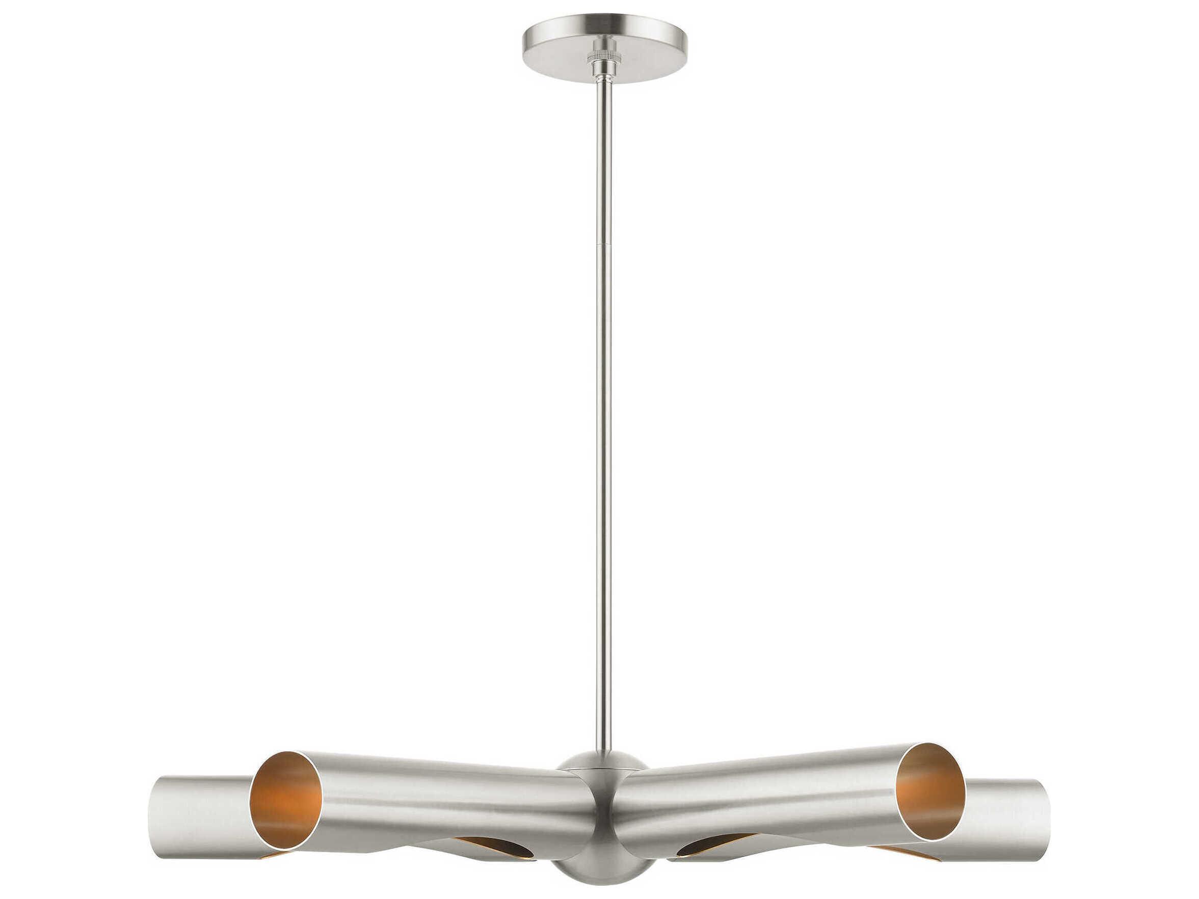 Livex Lighting Novato 5-Light Brushed Nickel Chandelier