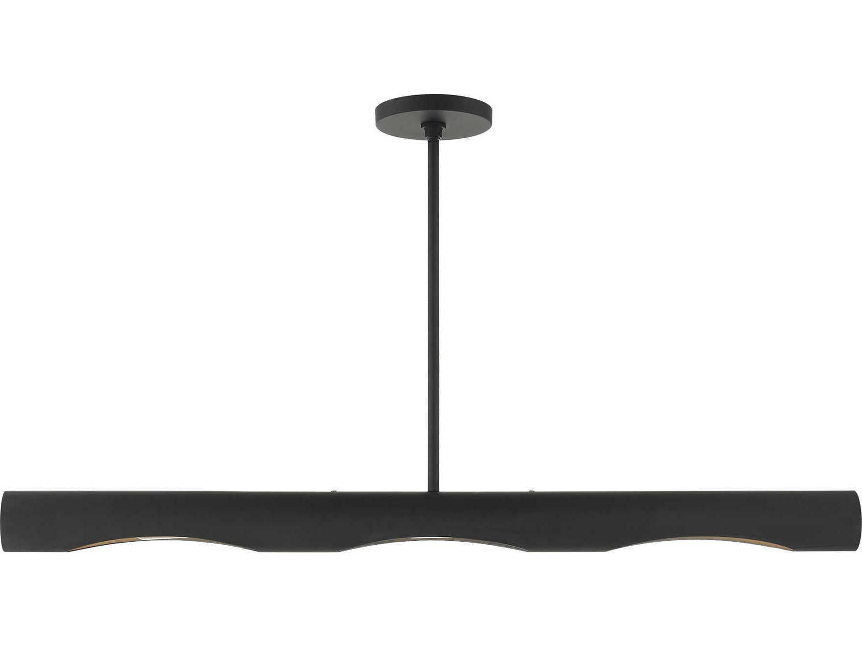 Livex Lighting Novato 3-Light Black Linear Island Pendant