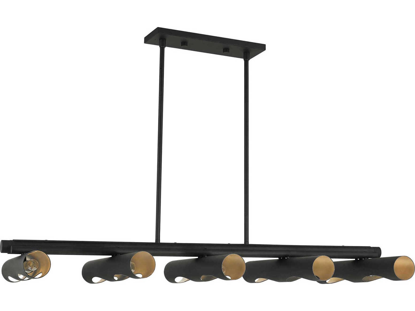 Livex Lighting Novato 10-Light Black Island Pendant