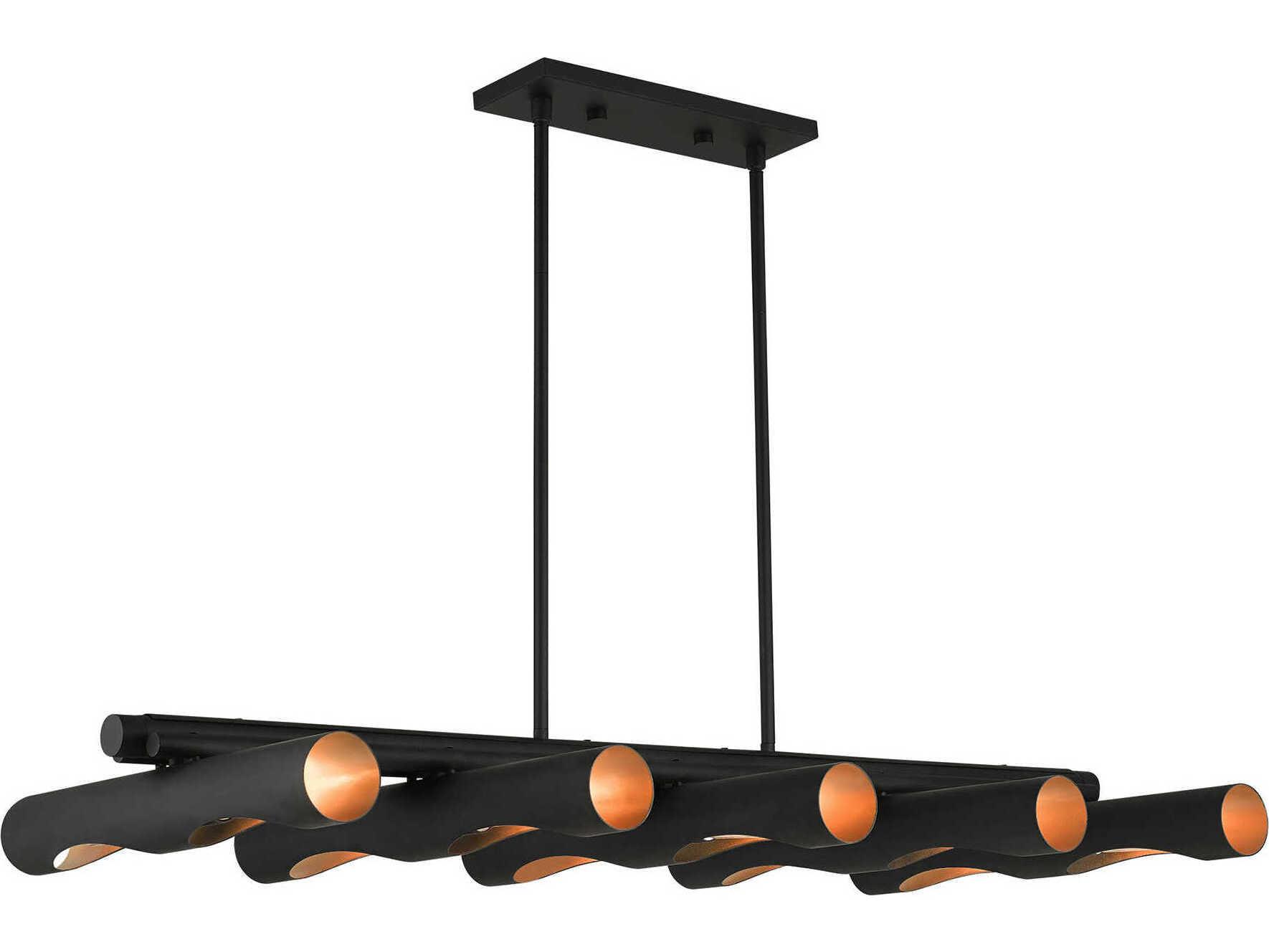 Livex Lighting Novato 10-Light Black Island Pendant