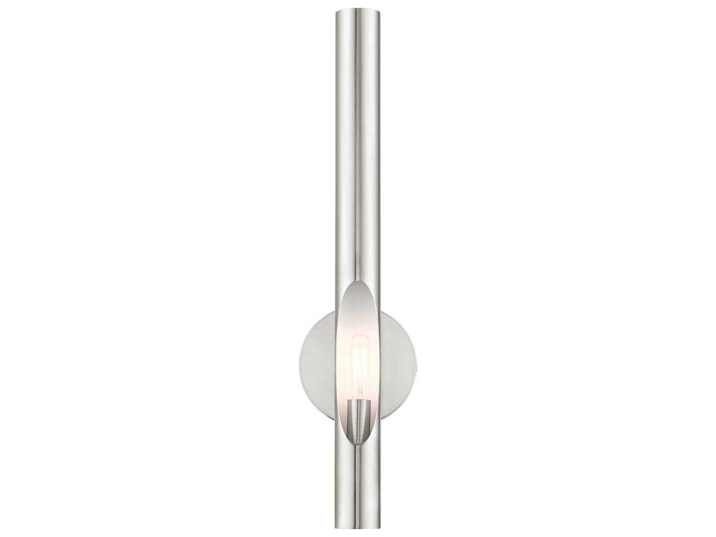 Livex Lighting Acra 1-Light Brushed Nickel Wall Sconce