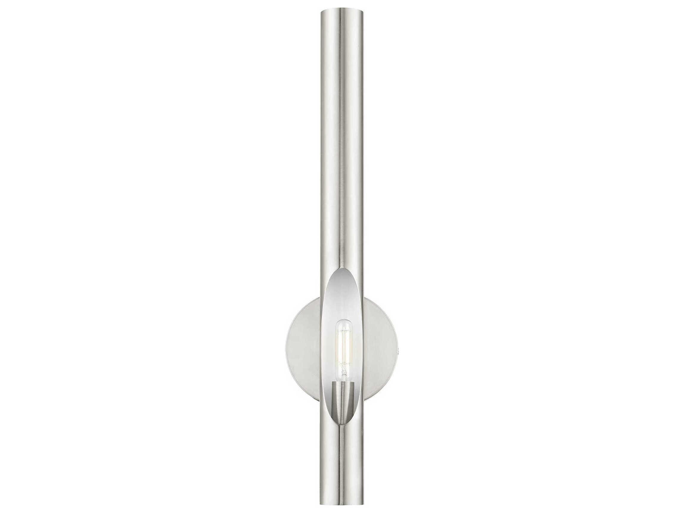 Livex Lighting Acra 1-Light Brushed Nickel Wall Sconce
