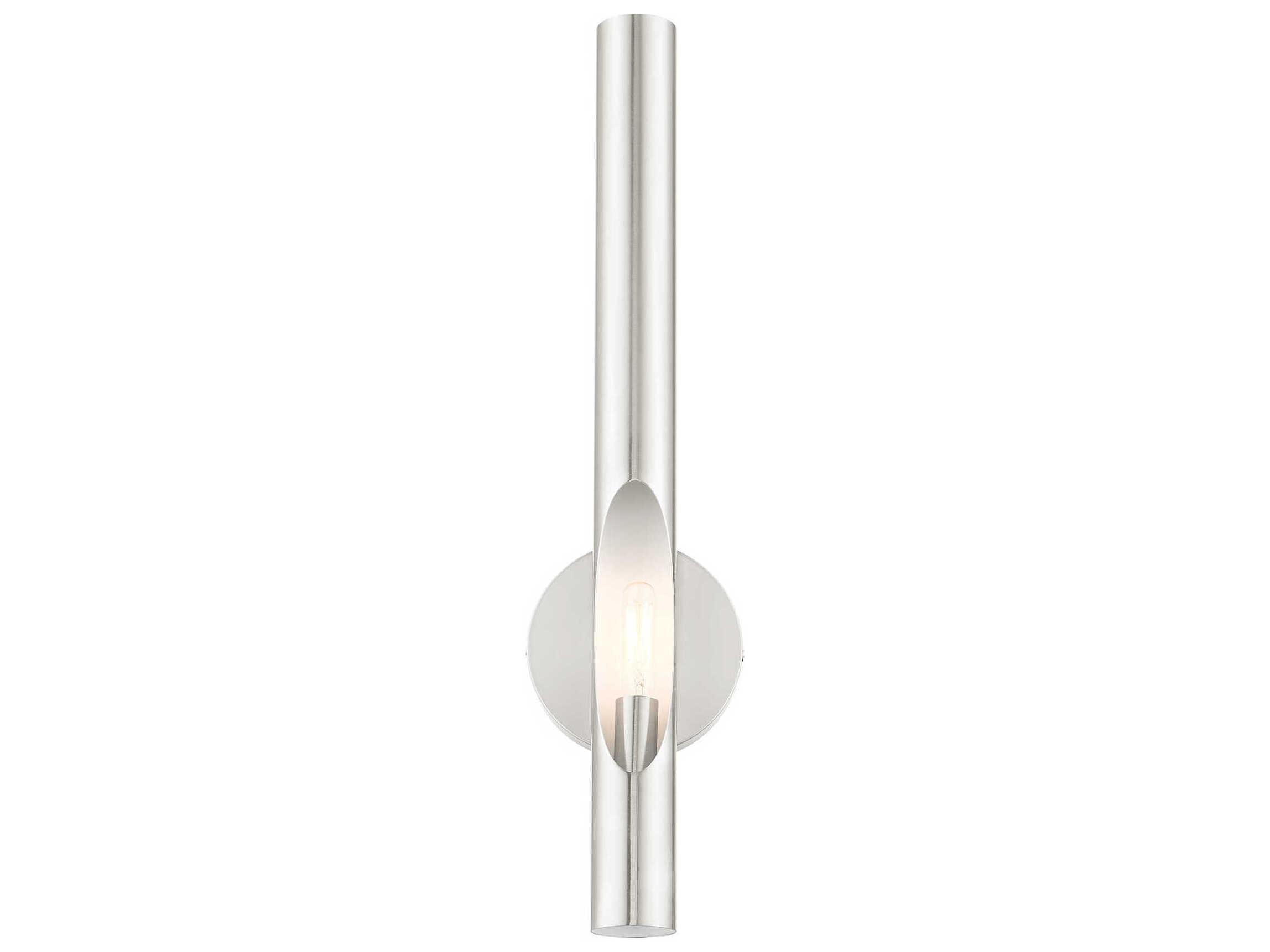 Livex Lighting Acra 1-Light Brushed Nickel Wall Sconce