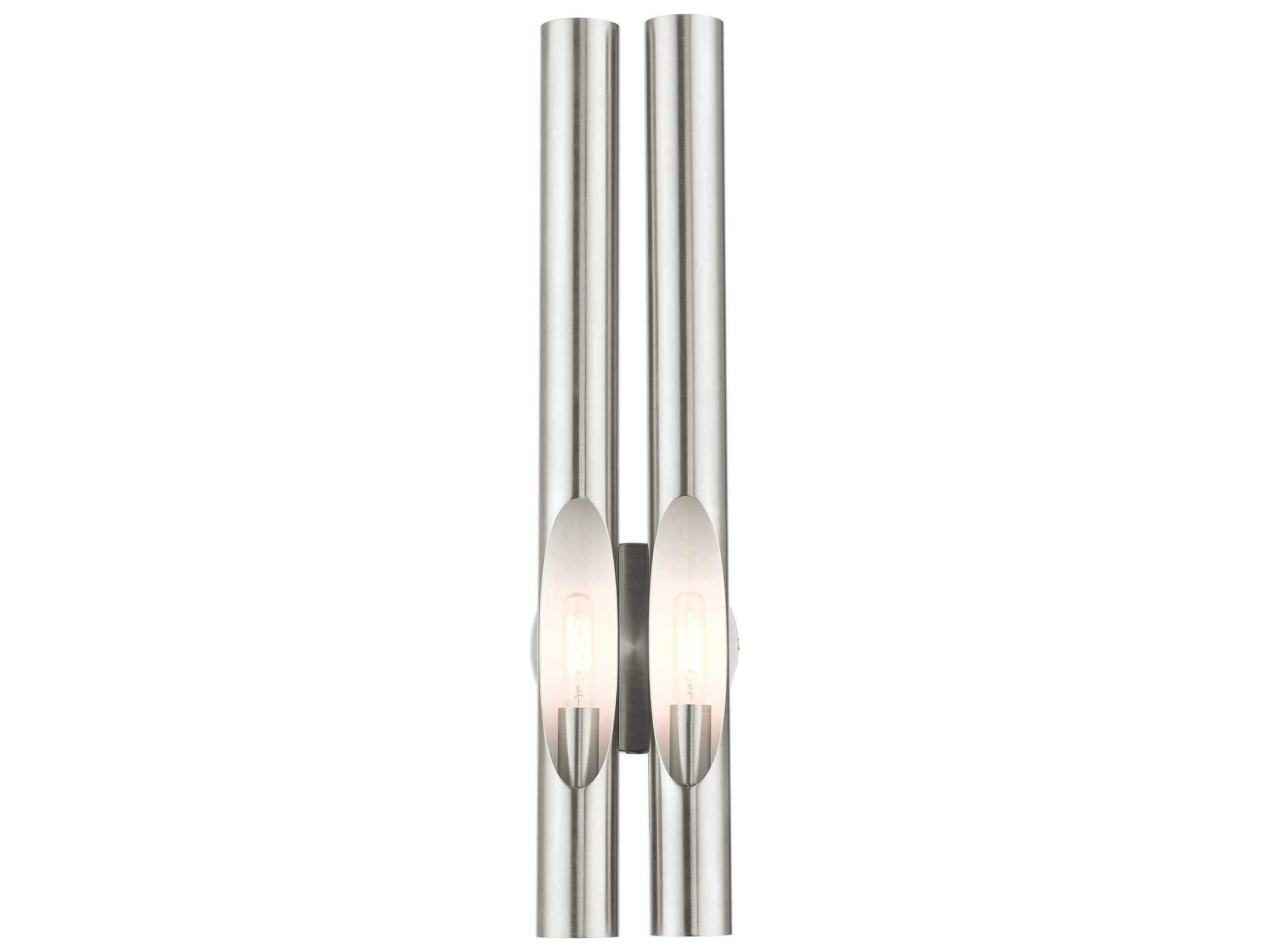 Livex Lighting Acra 2-Light Brushed Nickel Wall Sconce