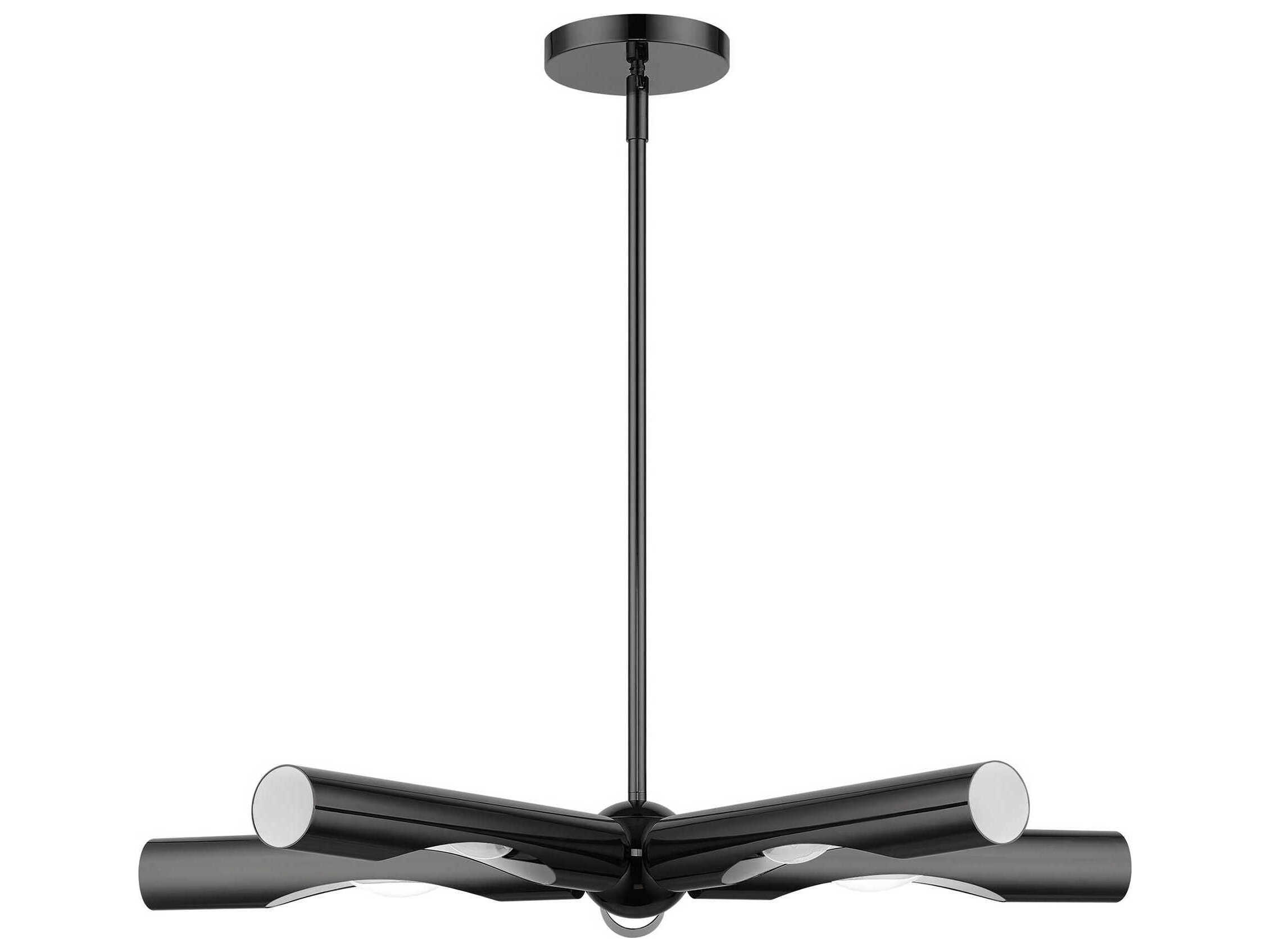 Livex Lighting Acra 5-Light Black Chrome Chandelier