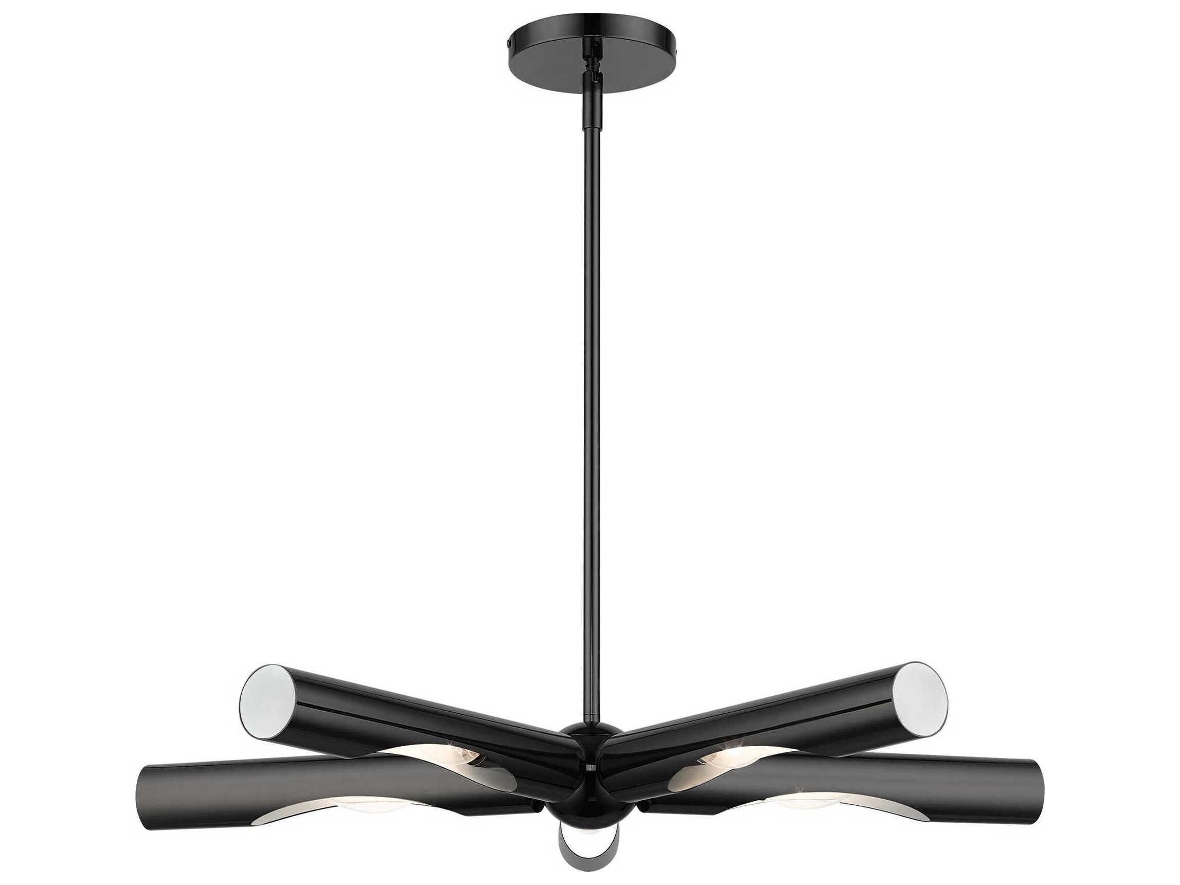 Livex Lighting Acra 5-Light Black Chrome Chandelier