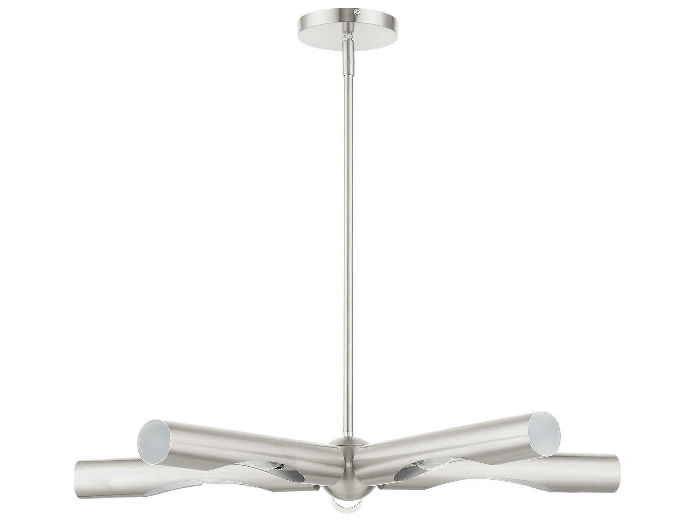Livex Lighting Acra 5-Light Brushed Nickel Chandelier