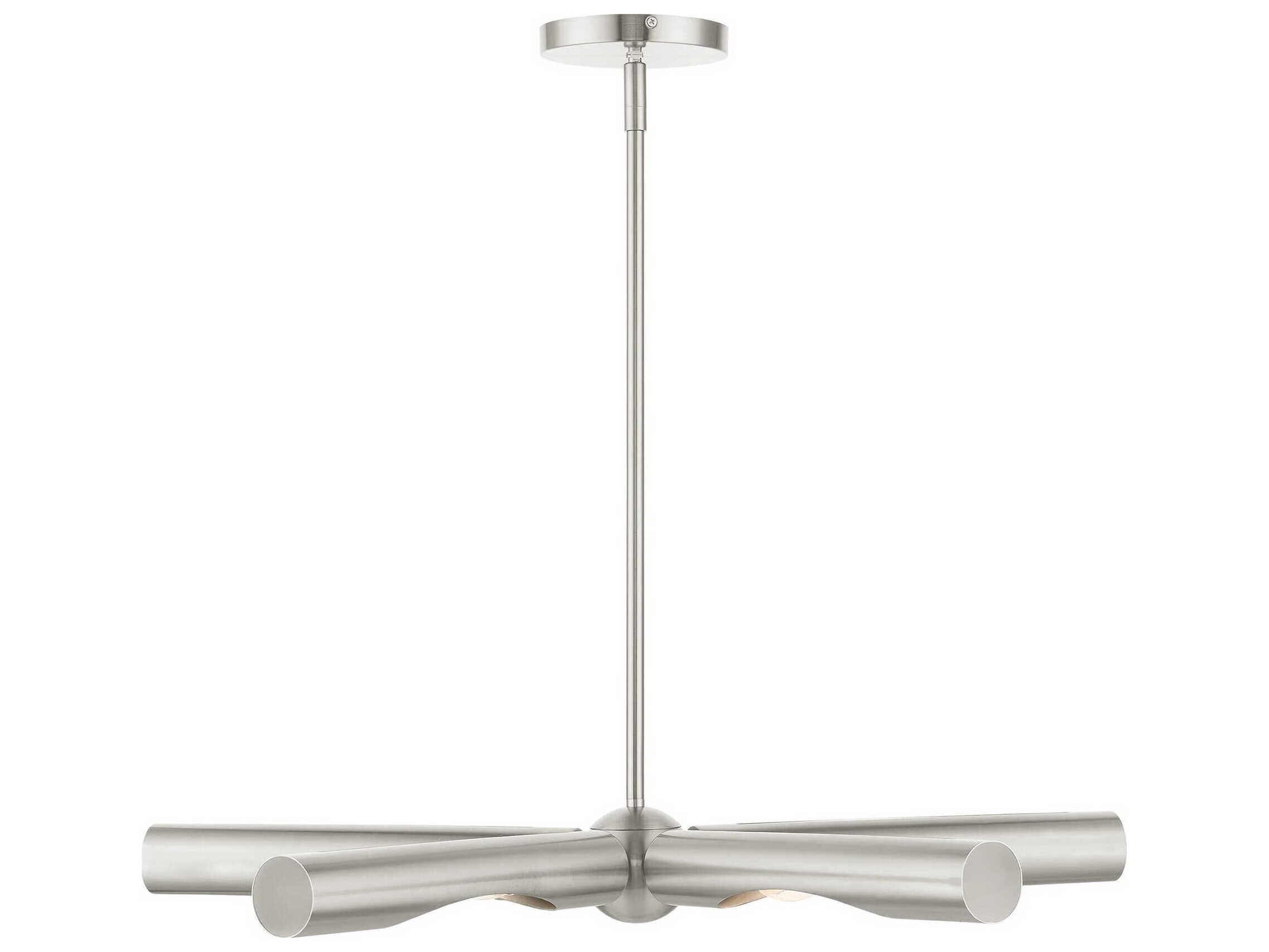 Livex Lighting Acra 5-Light Brushed Nickel Chandelier