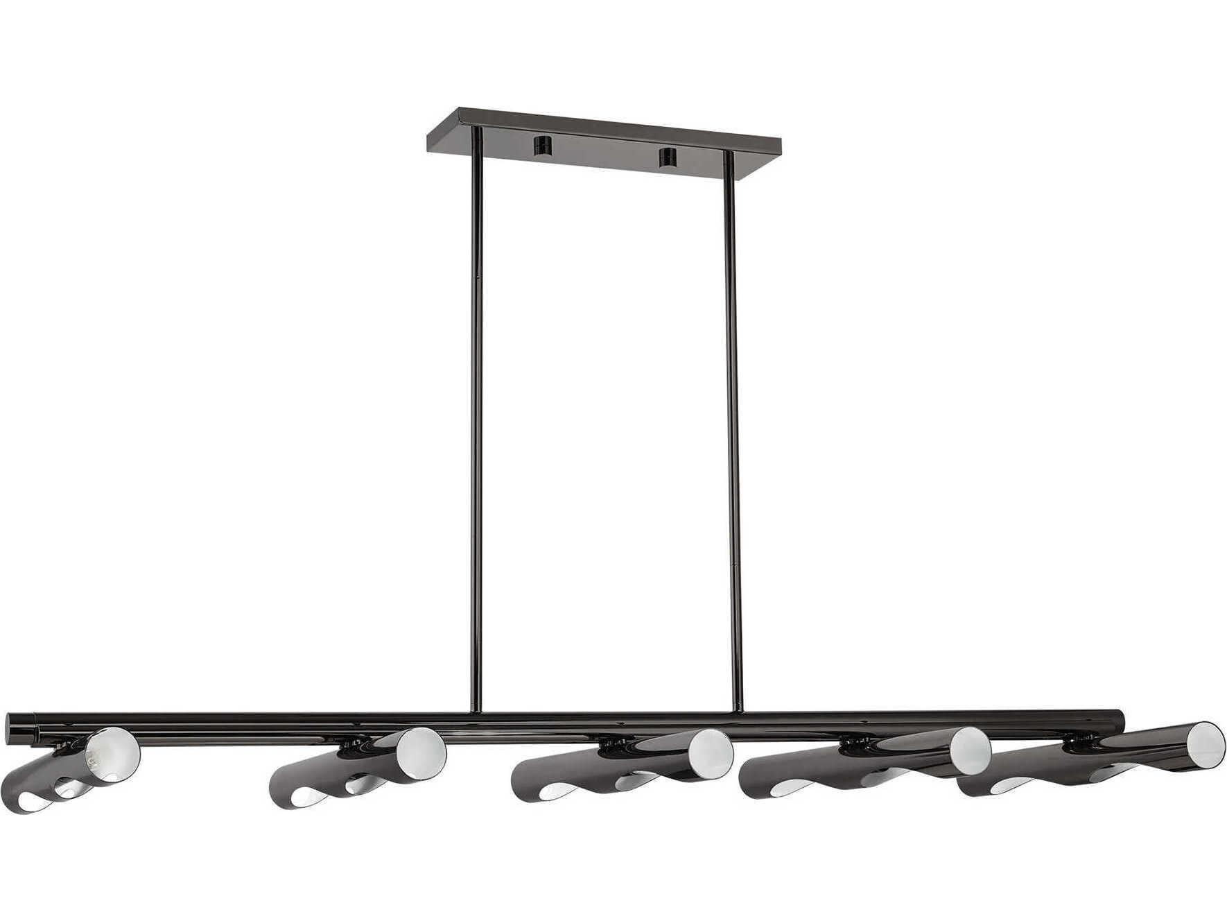 Livex Lighting Acra 10-Light Black Chrome Island Pendant