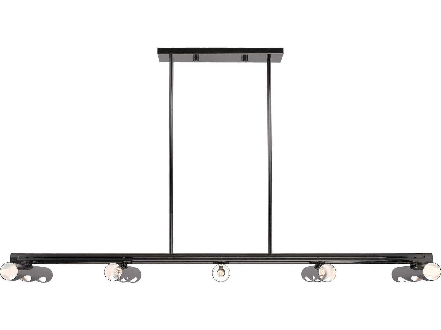 Livex Lighting Acra 10-Light Black Chrome Island Pendant