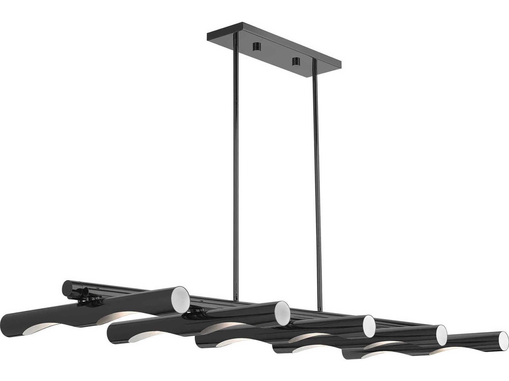 Livex Lighting Acra 10-Light Black Chrome Island Pendant