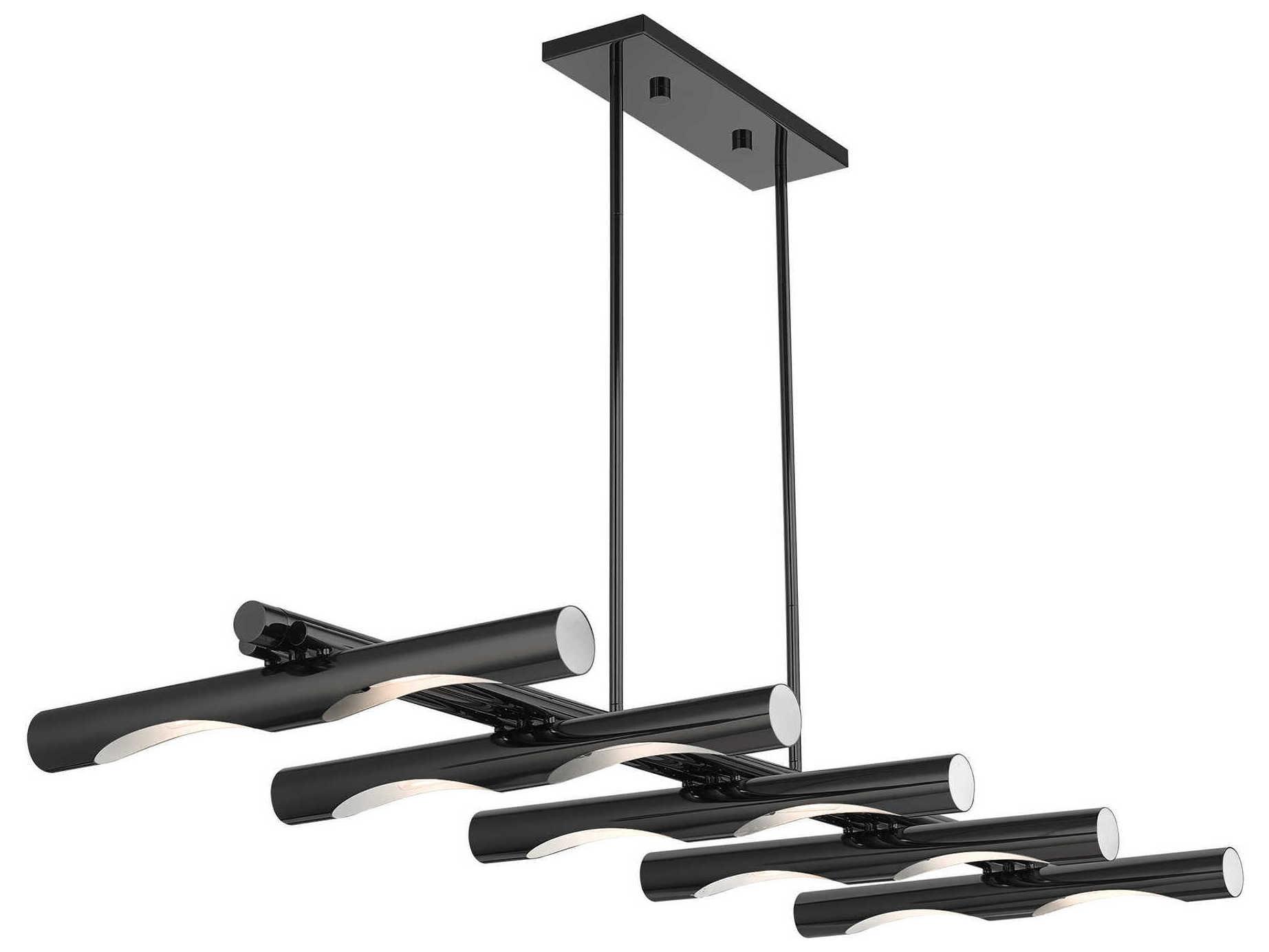 Livex Lighting Acra 10-Light Black Chrome Island Pendant