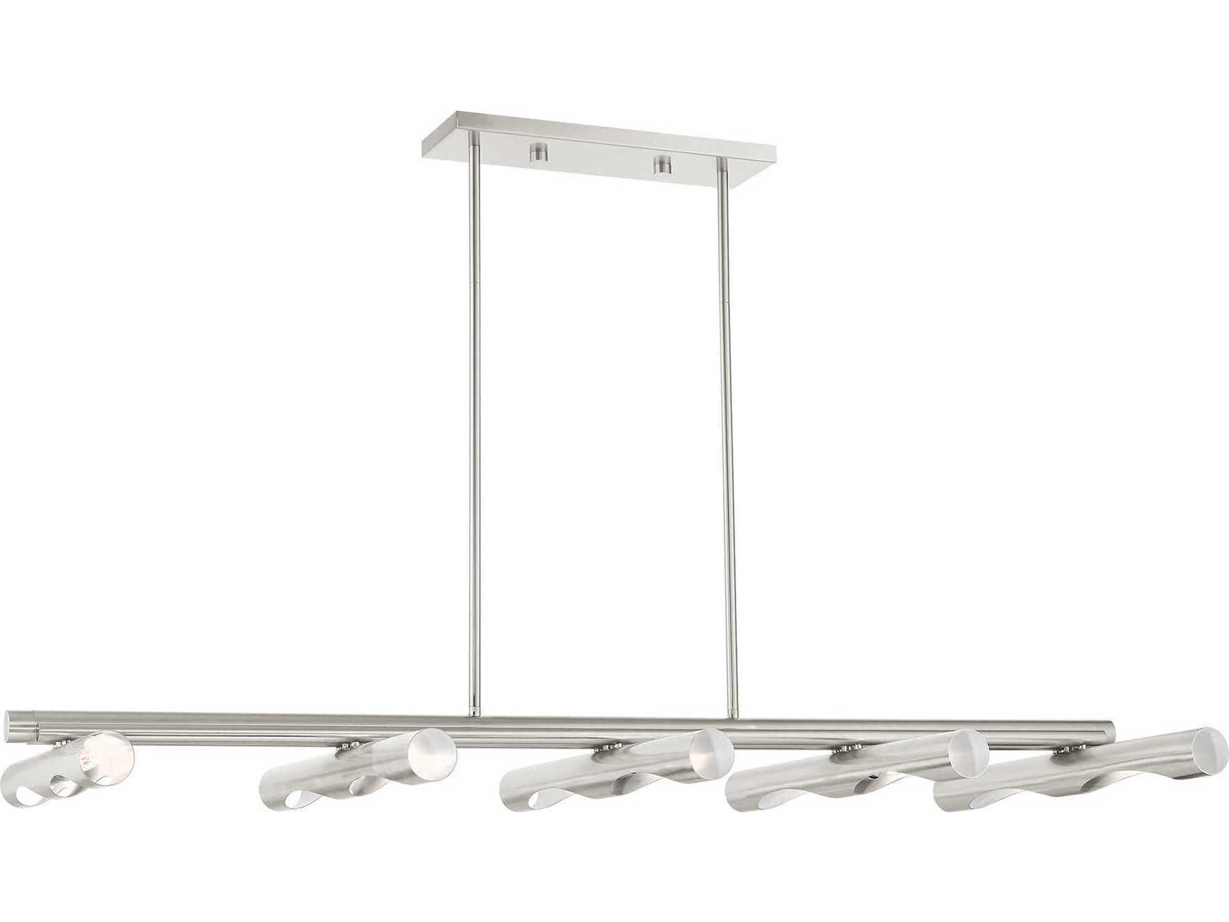 Livex Lighting Acra 10-Light Brushed Nickel Island Pendant