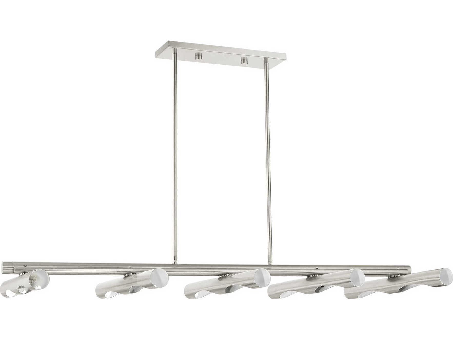 Livex Lighting Acra 10-Light Brushed Nickel Island Pendant