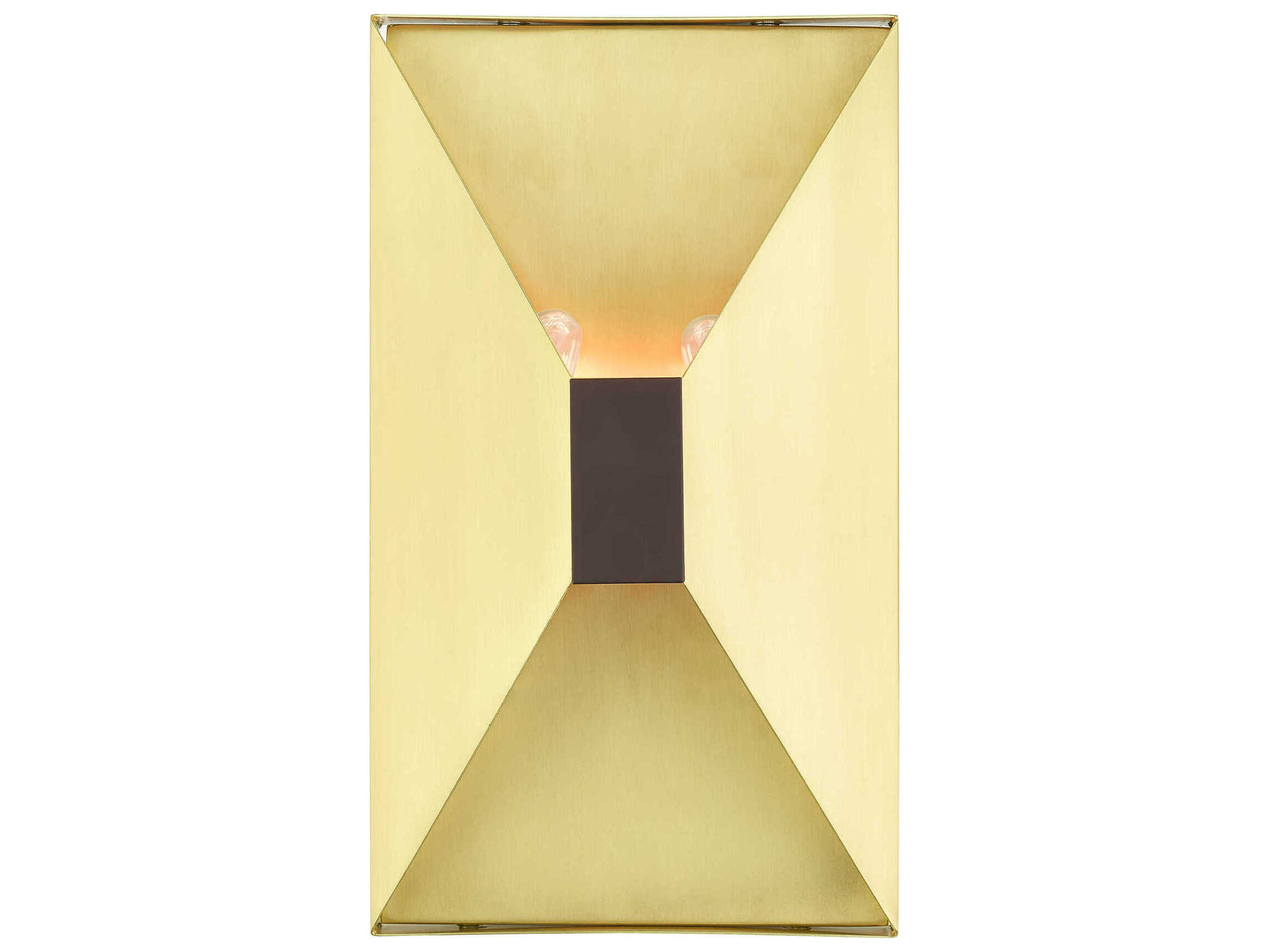 Livex Lighting Lexford 2-Light Satin Brass Wall Sconce