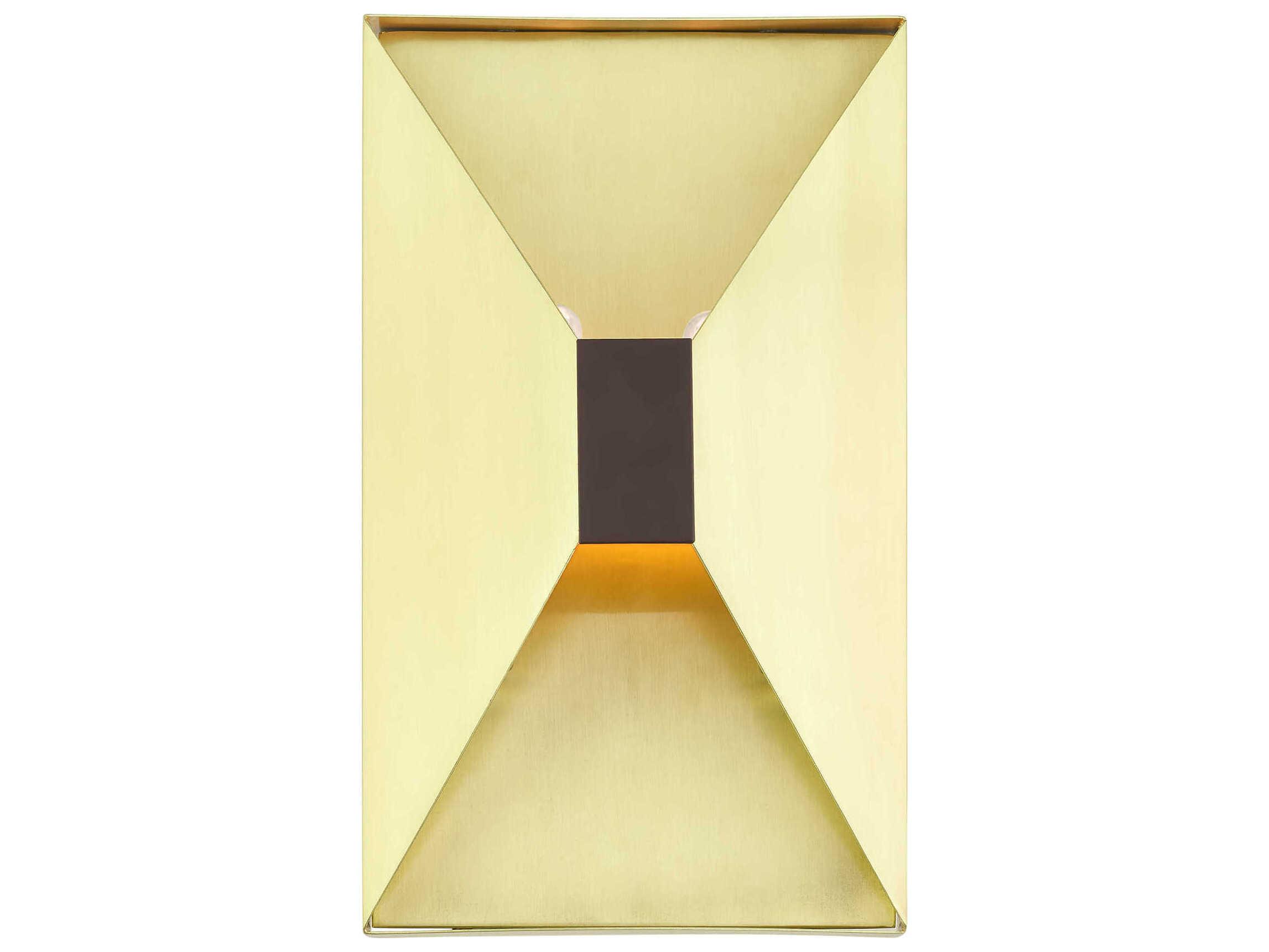 Livex Lighting Lexford 2-Light Satin Brass Wall Sconce