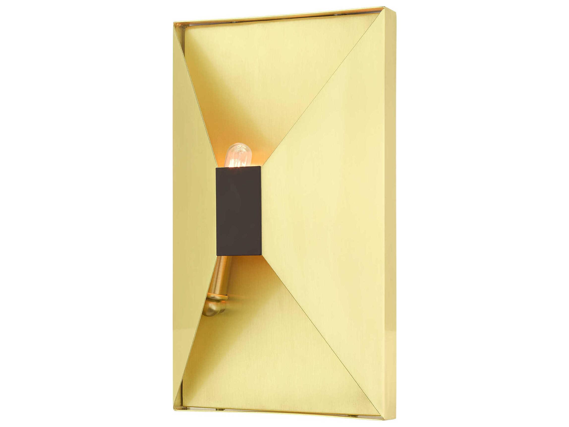 Livex Lighting Lexford 2-Light Satin Brass Wall Sconce