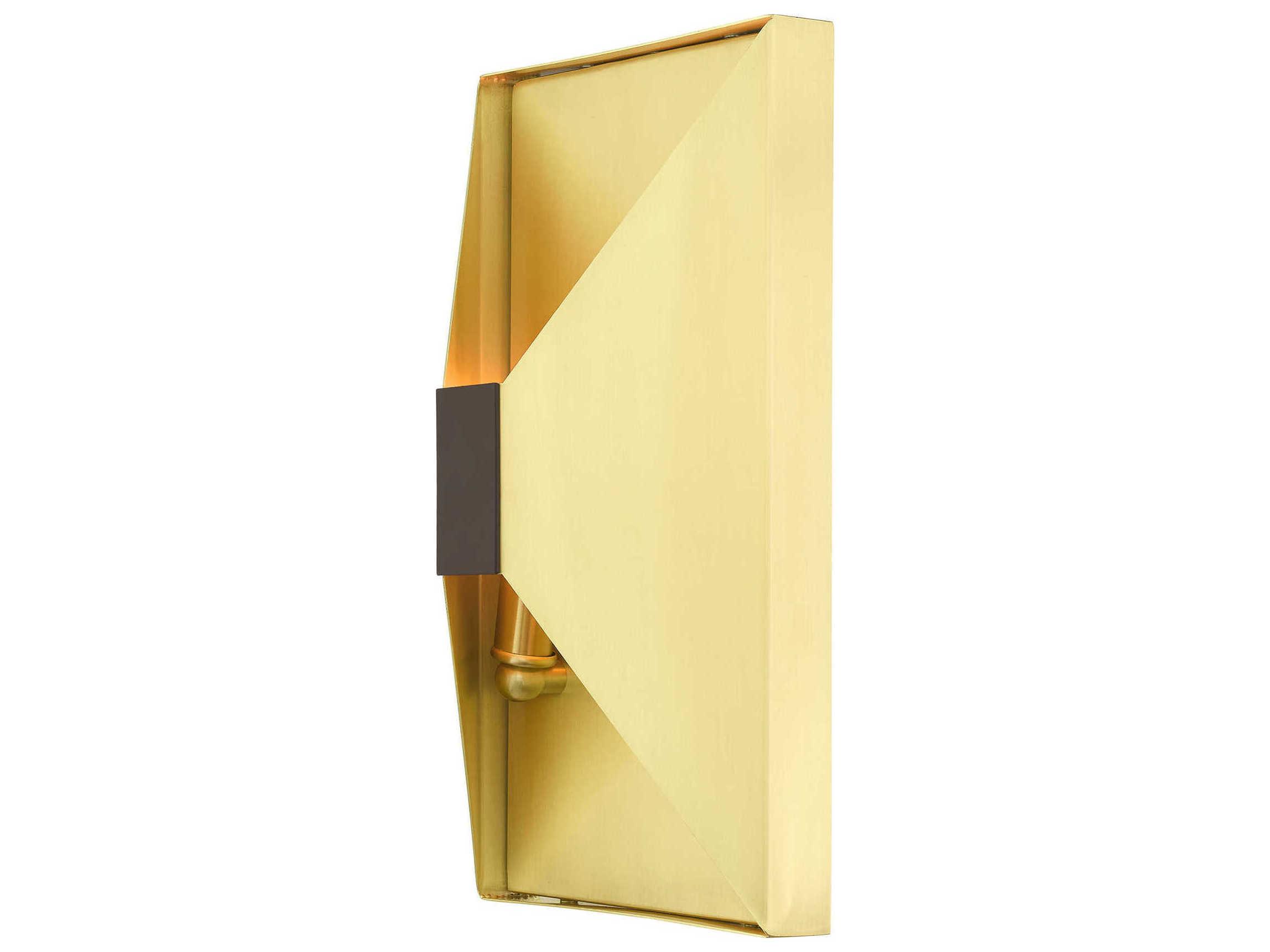 Livex Lighting Lexford 2-Light Satin Brass Wall Sconce