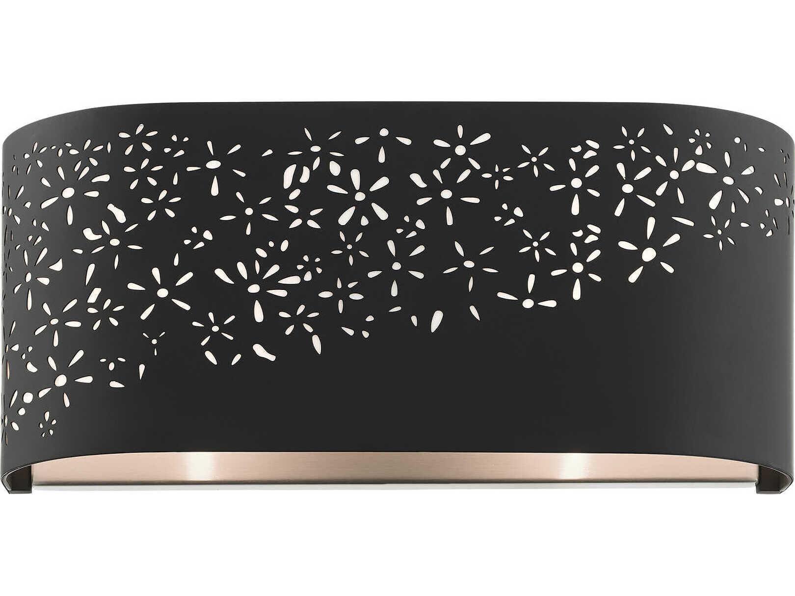 Livex Lighting Noria 2-Light Black Wall Sconce