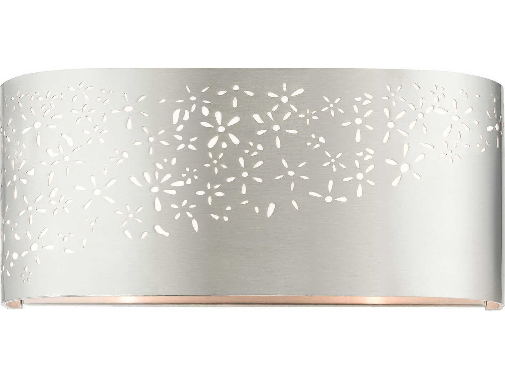 Livex Lighting Noria 2-Light Brushed Nickel Wall Sconce