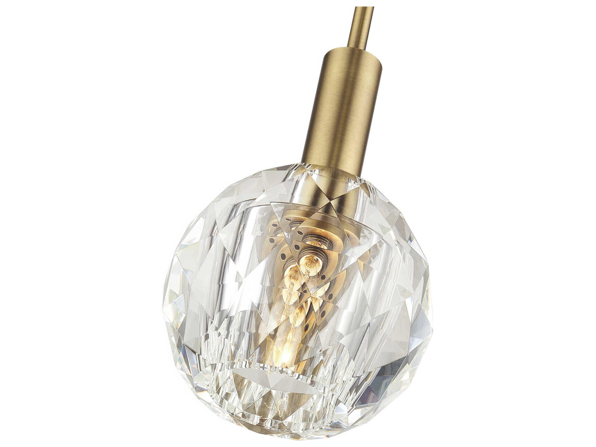 Livex Lighting Whitfield 1-Light Natural Brass Mini Pendant