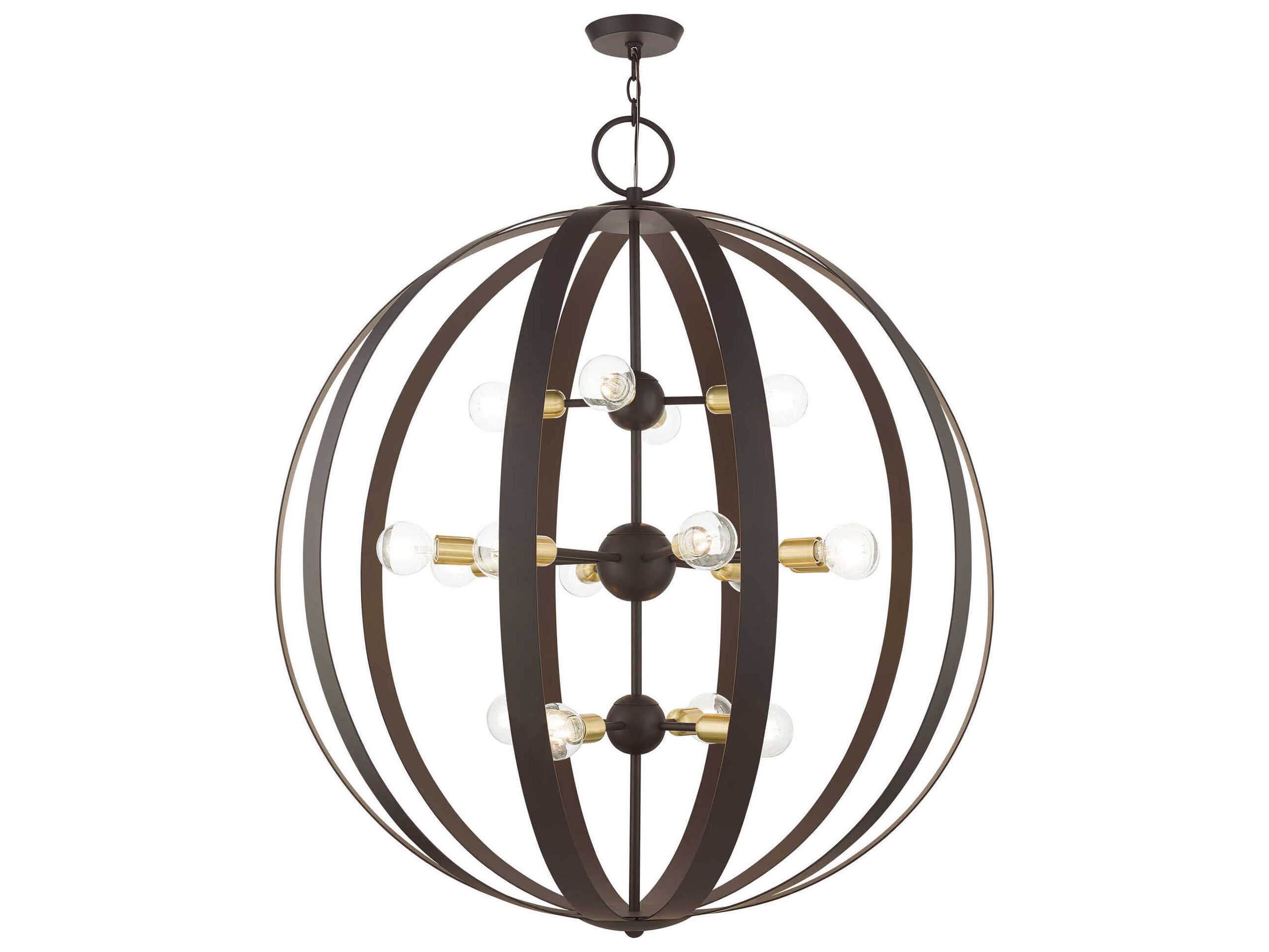 Livex Lighting Modesto 16-Light6-Light Bronze Round Chandelier
