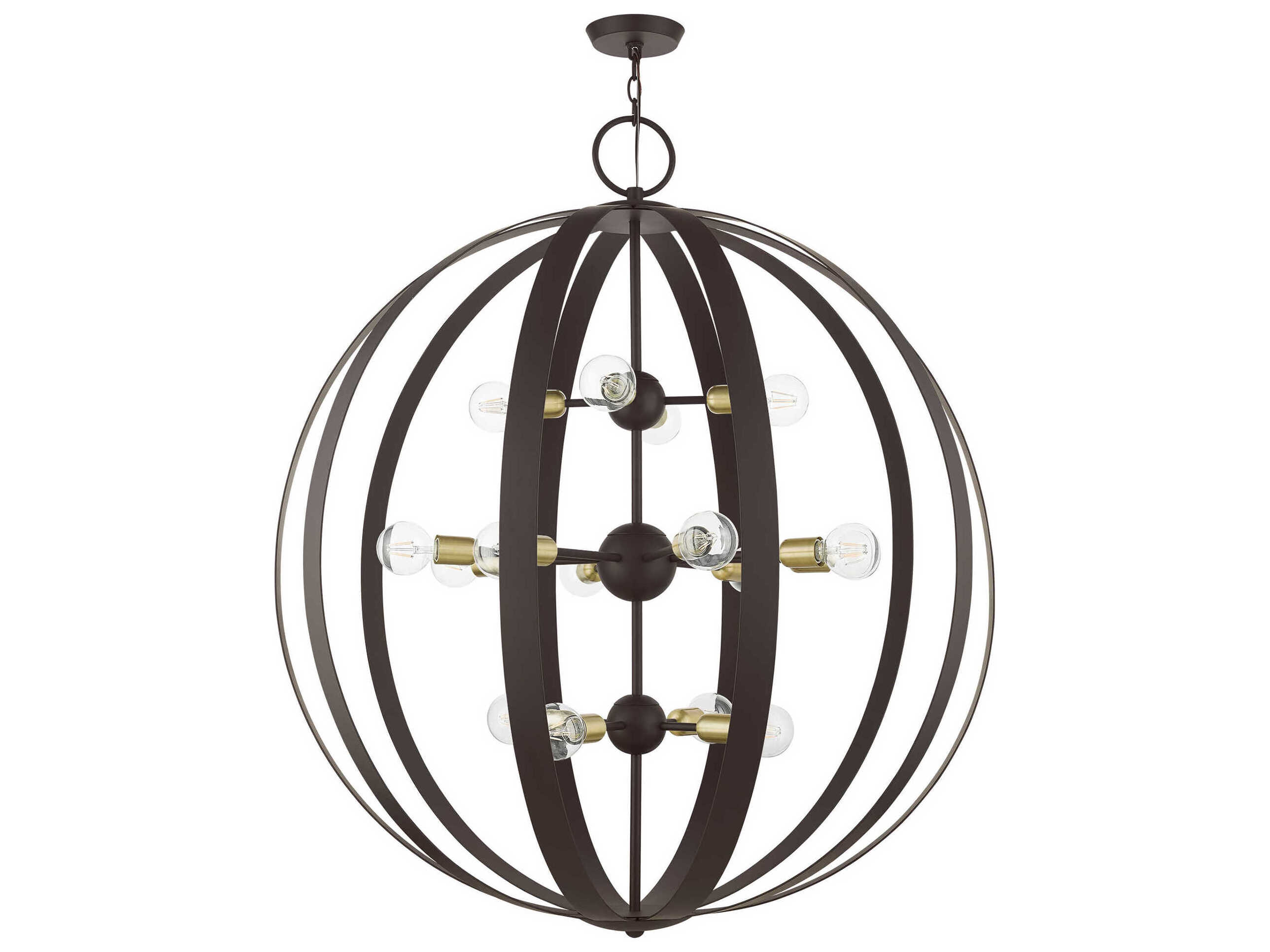 Livex Lighting Modesto 16-Light6-Light Bronze Round Chandelier