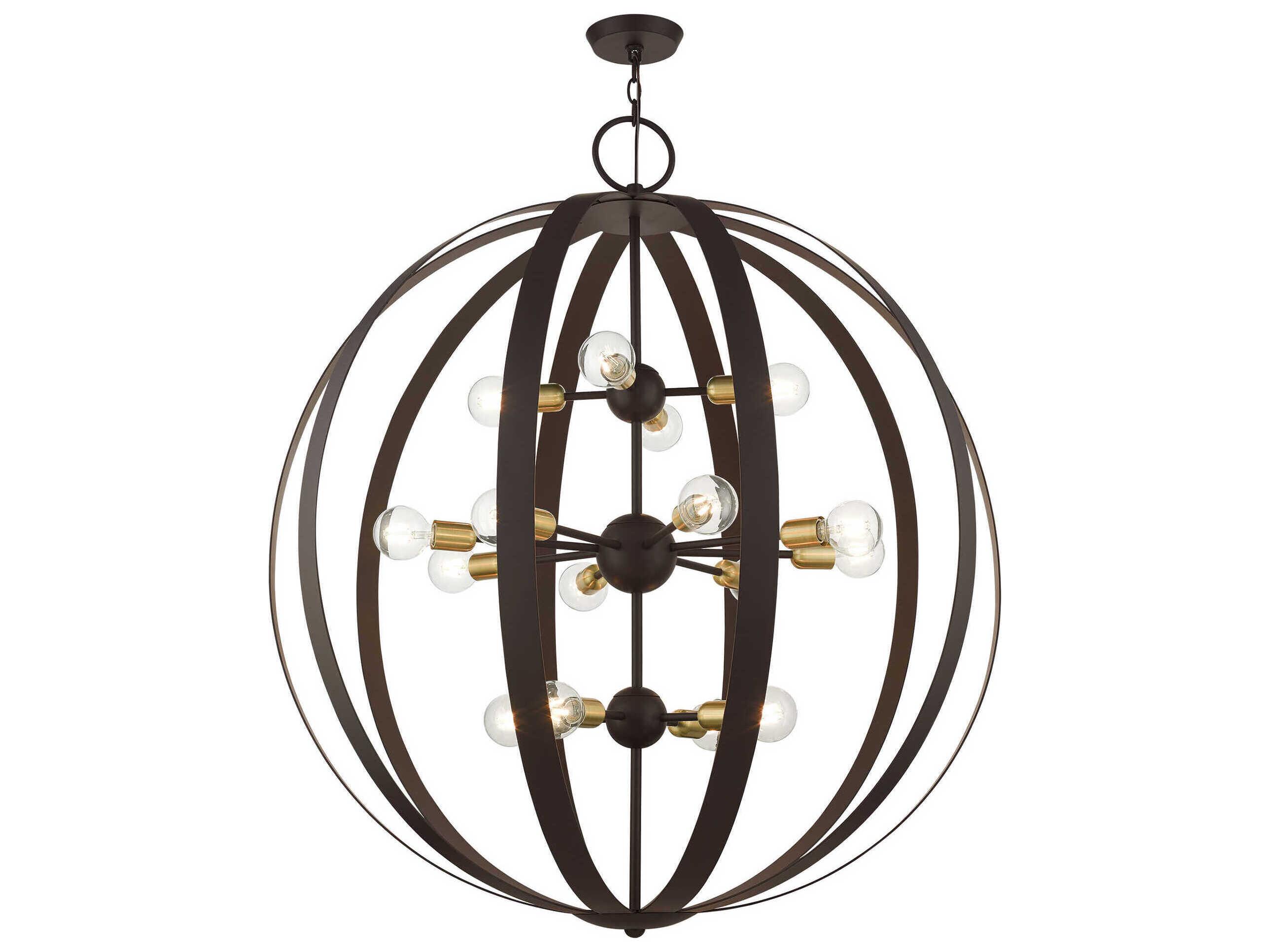 Livex Lighting Modesto 16-Light6-Light Bronze Round Chandelier