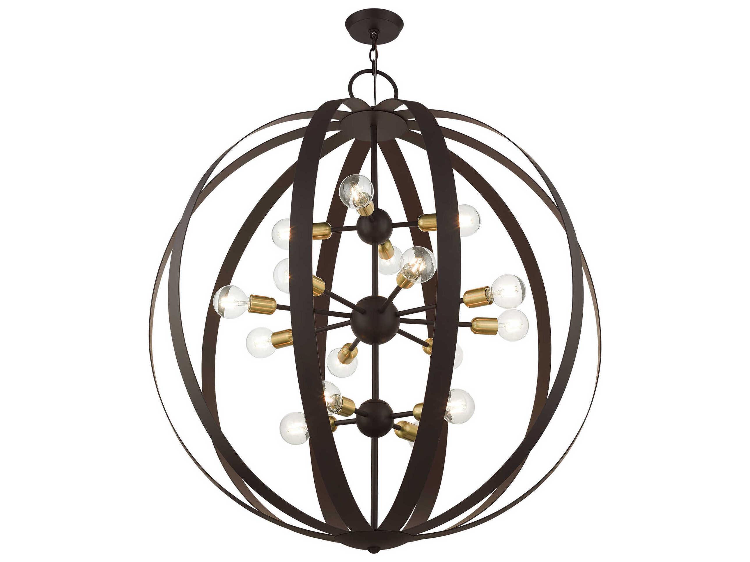 Livex Lighting Modesto 16-Light6-Light Bronze Round Chandelier