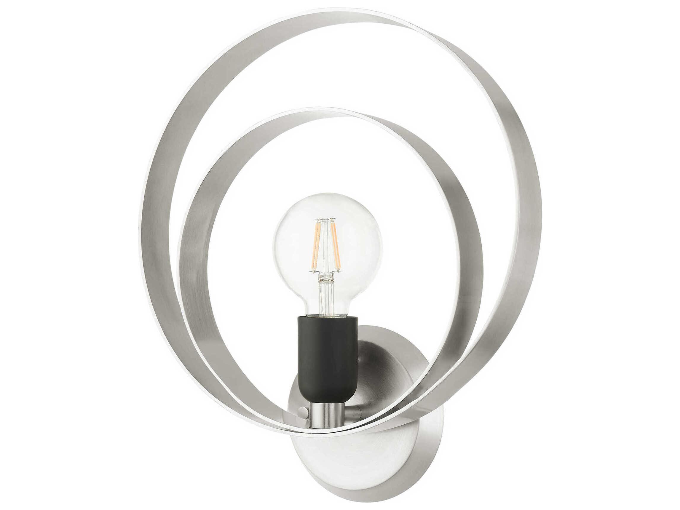 Livex Lighting Modesto 1-Light Brushed Nickel Wall Sconce