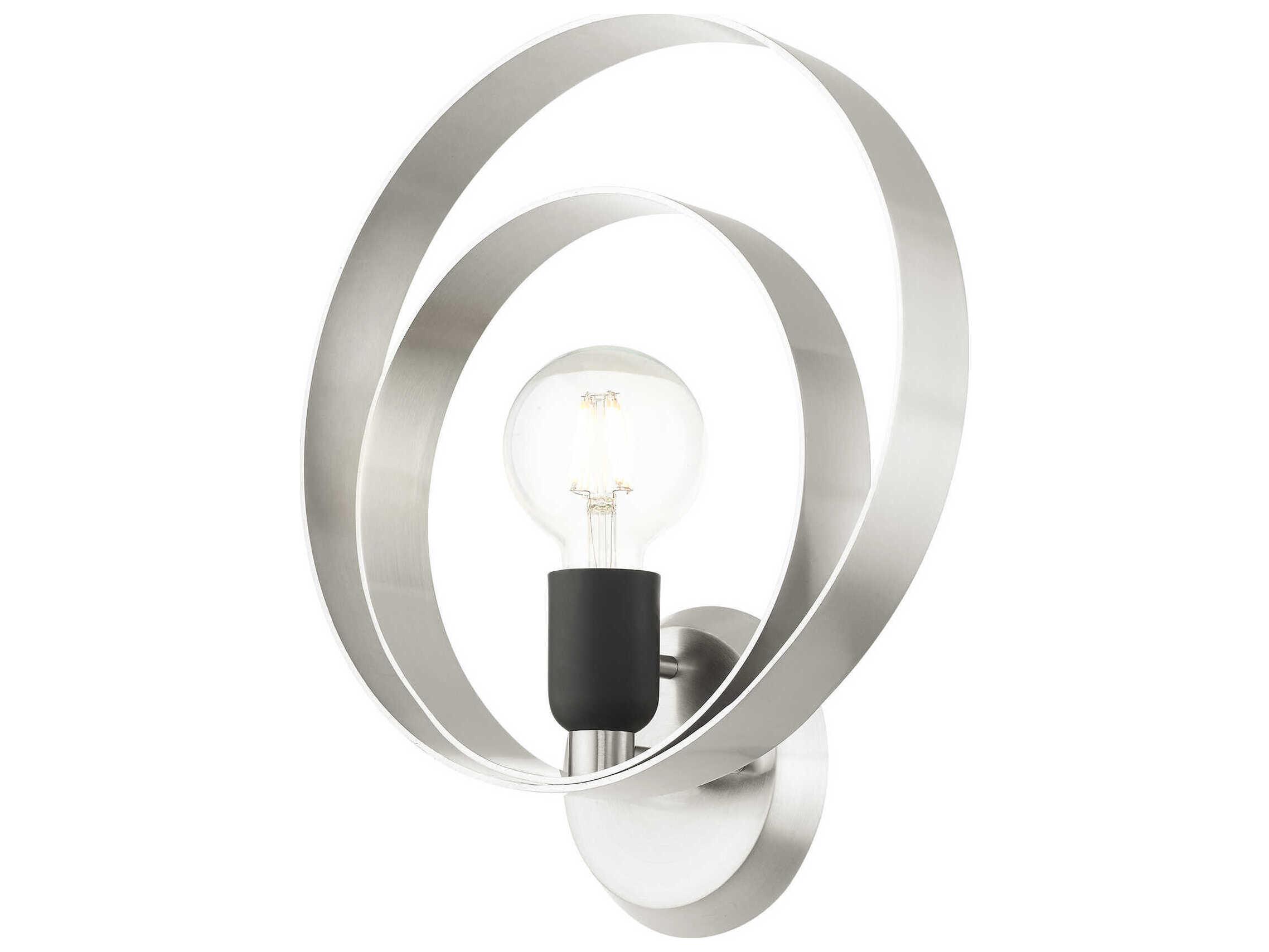 Livex Lighting Modesto 1-Light Brushed Nickel Wall Sconce