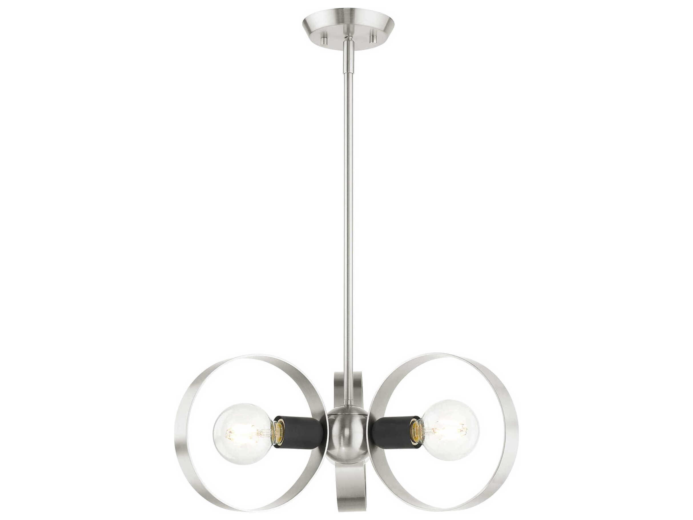 Livex Lighting Modesto 3-Light Brushed Nickel Pendant