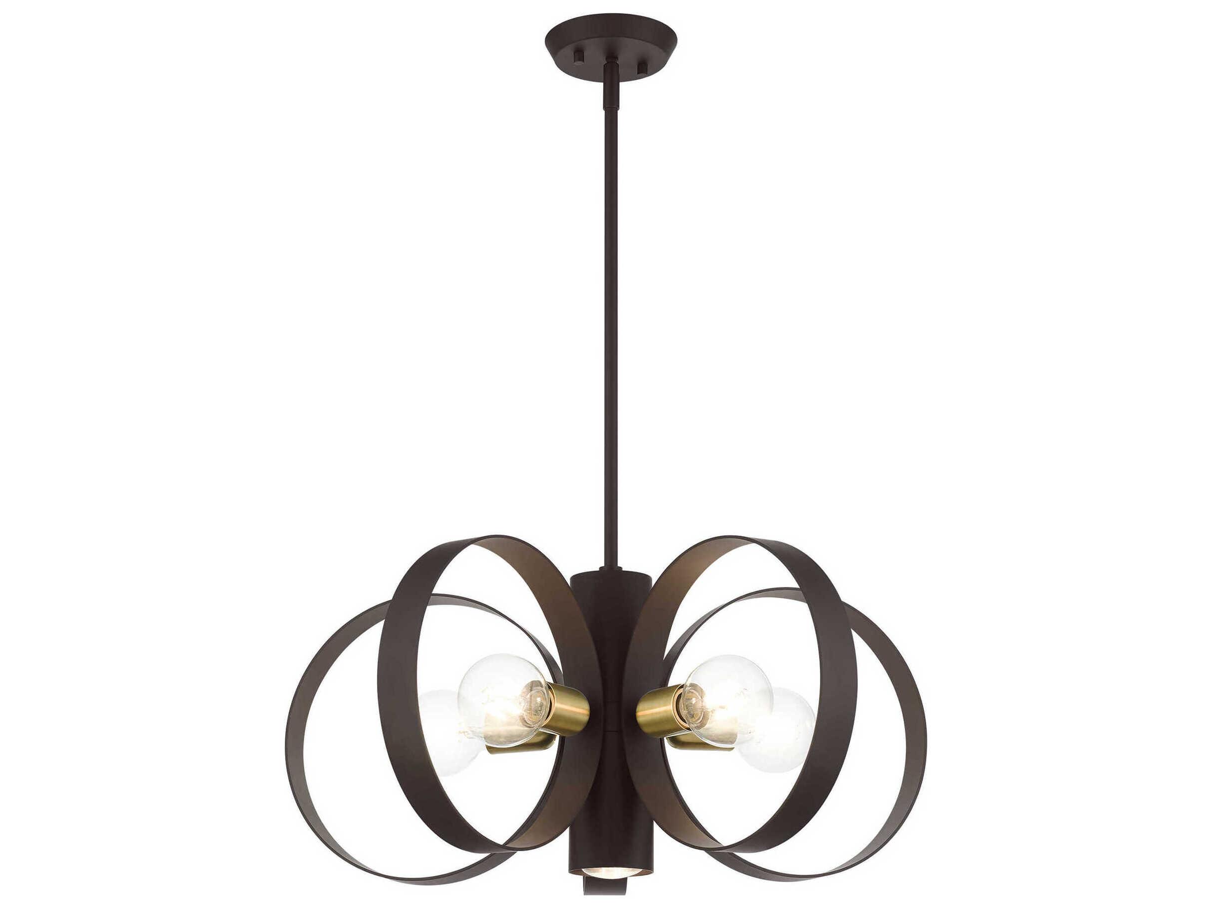Livex Lighting Modesto 6-Light Bronze Round Pendant