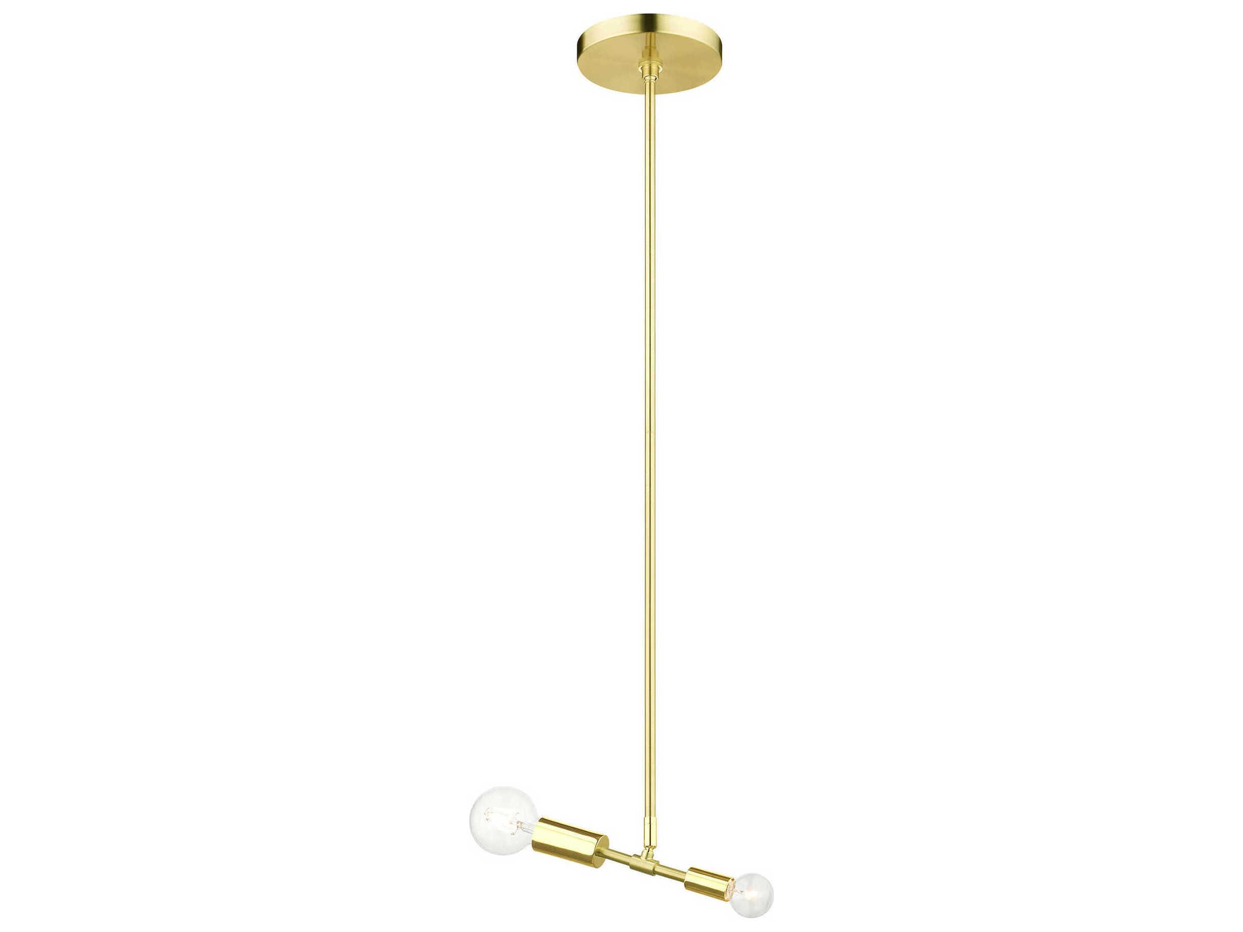 Livex Lighting Blairwood 1-Light Satin Brass Mini Pendant