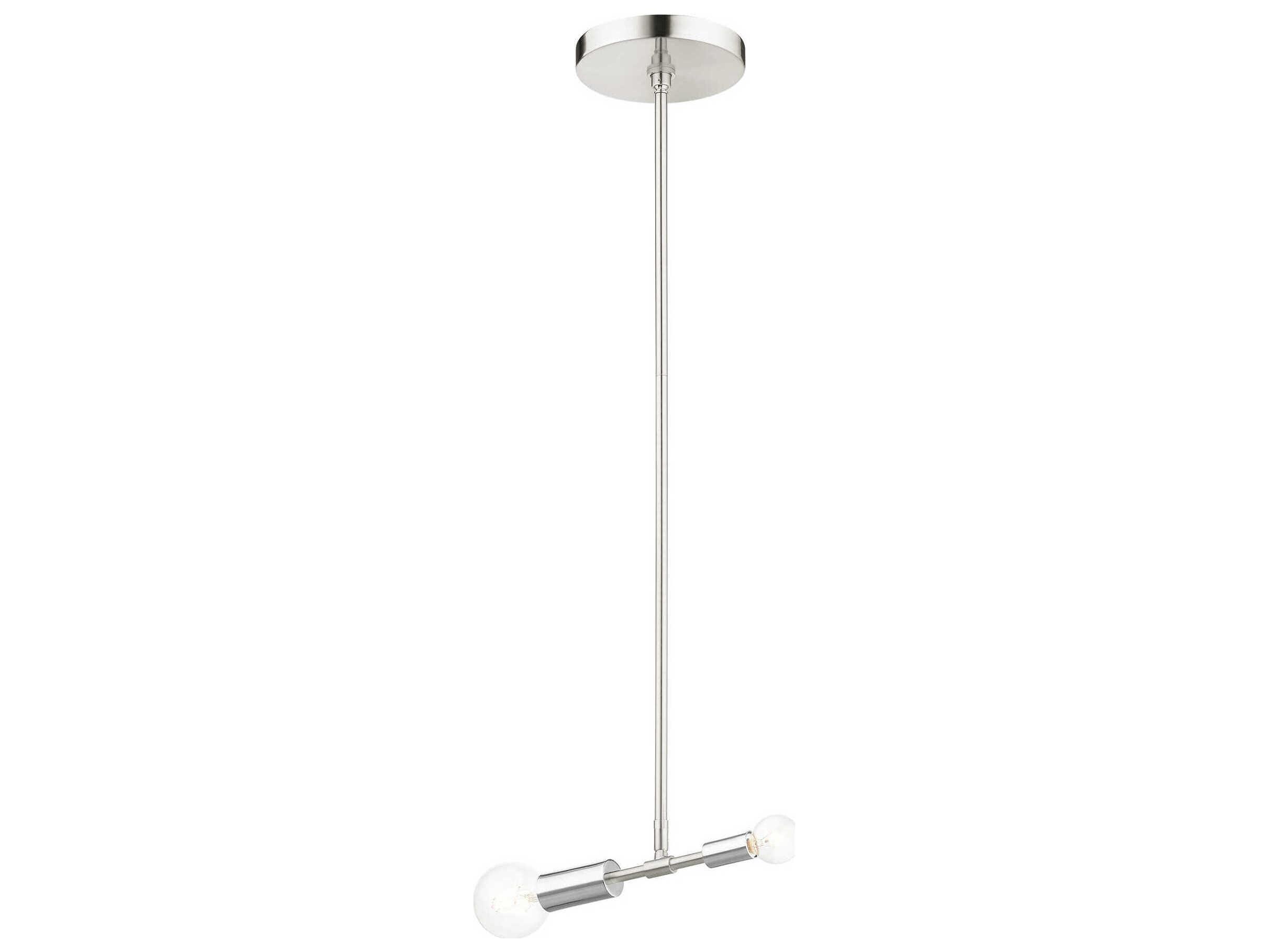 Livex Lighting Blairwood 1-Light Brushed Nickel Mini Pendant