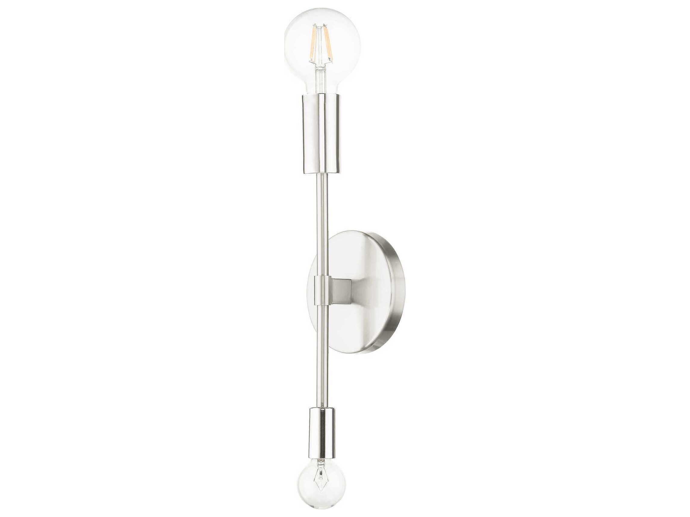 Livex Lighting Blairwood 2-Light Brushed Nickel Wall Sconce