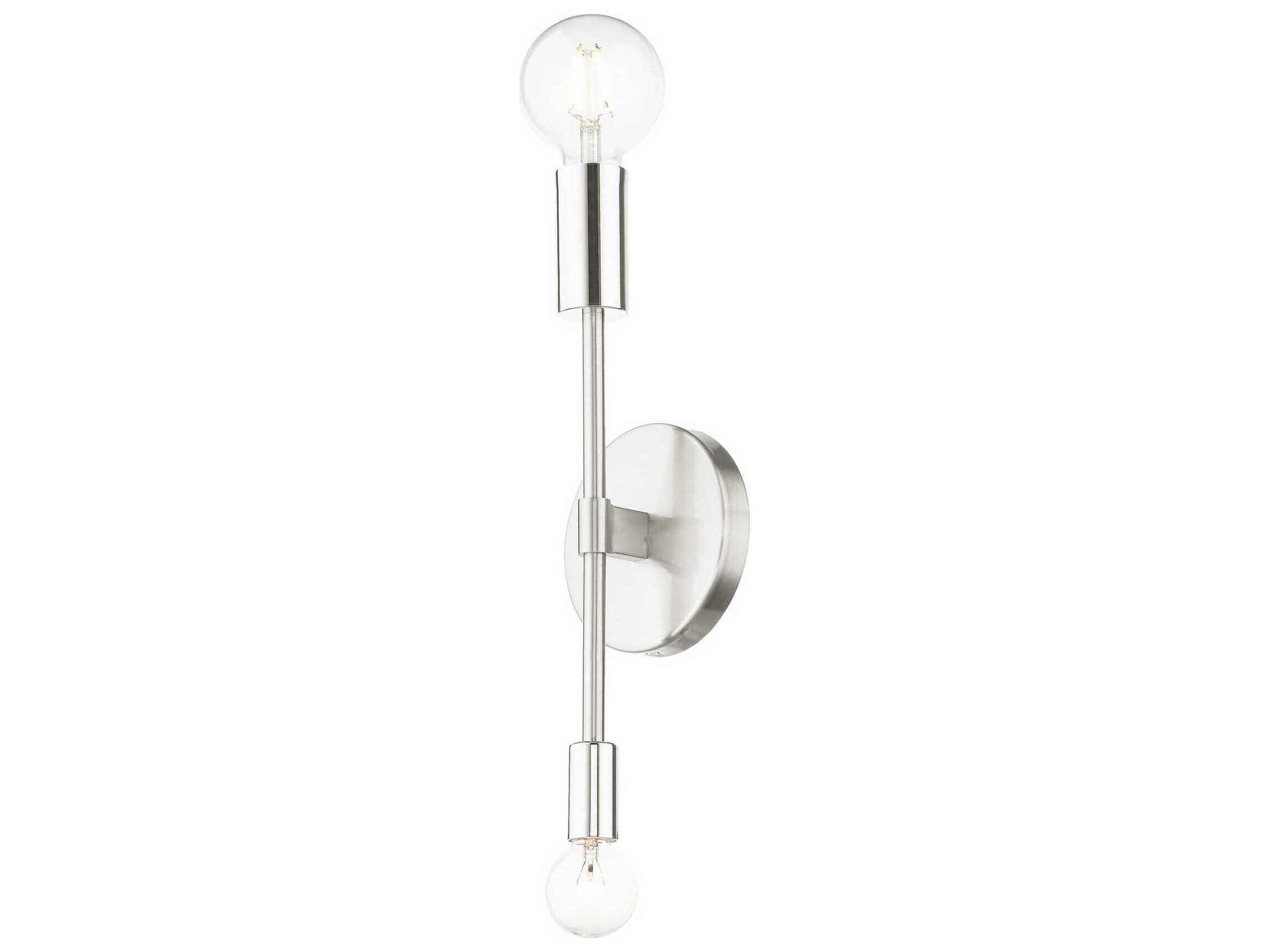 Livex Lighting Blairwood 2-Light Brushed Nickel Wall Sconce