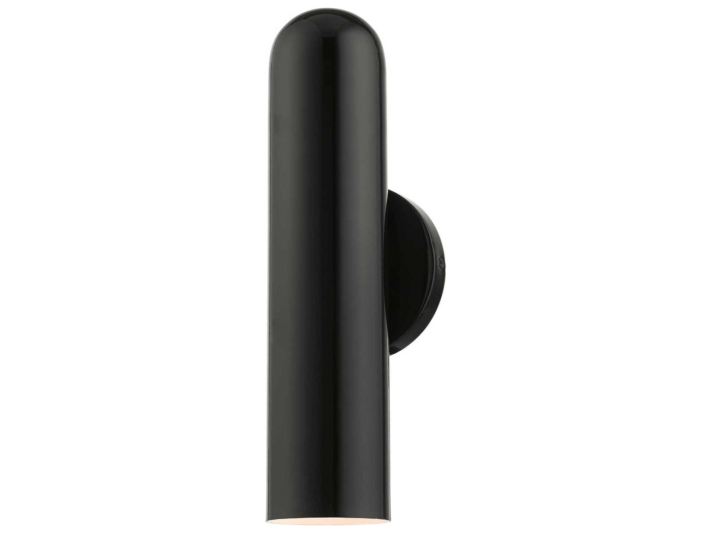 Livex Lighting Ardmore 1-Light Shiny Black Wall Sconce