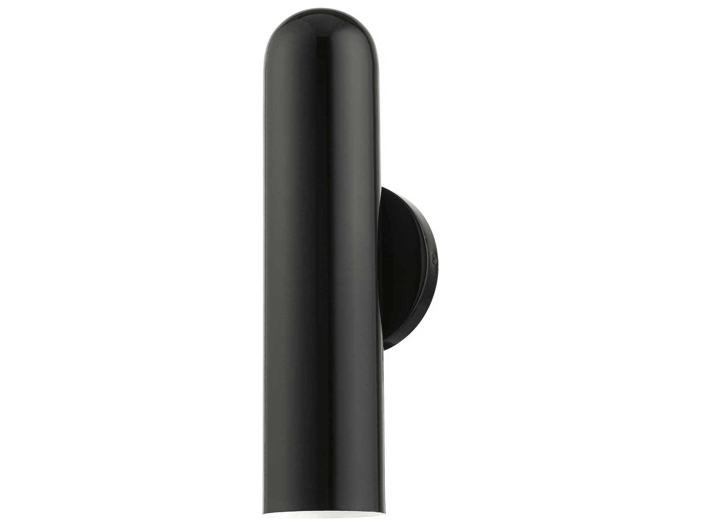 Livex Lighting Ardmore 1-Light Shiny Black Wall Sconce