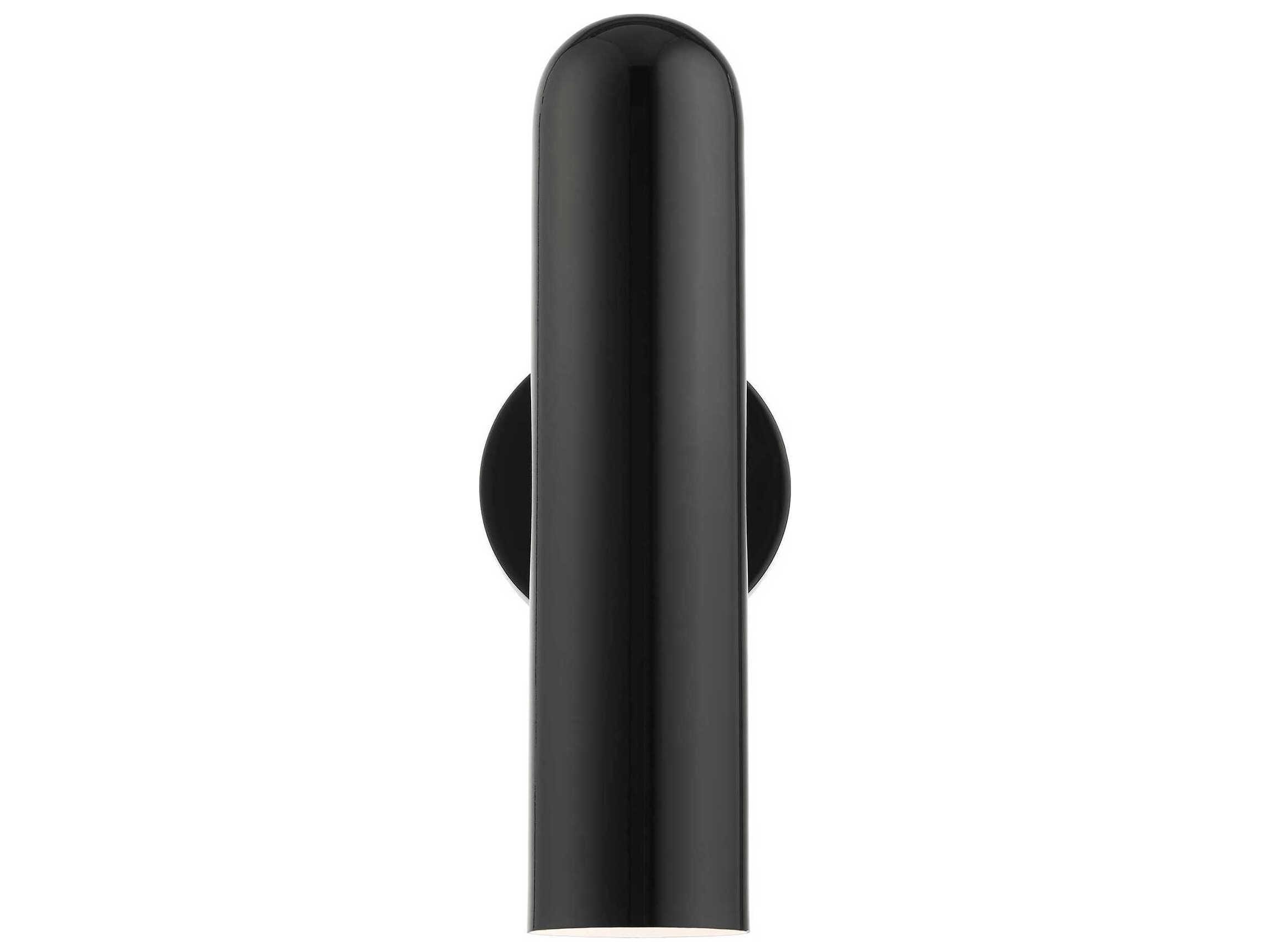 Livex Lighting Ardmore 1-Light Shiny Black Wall Sconce