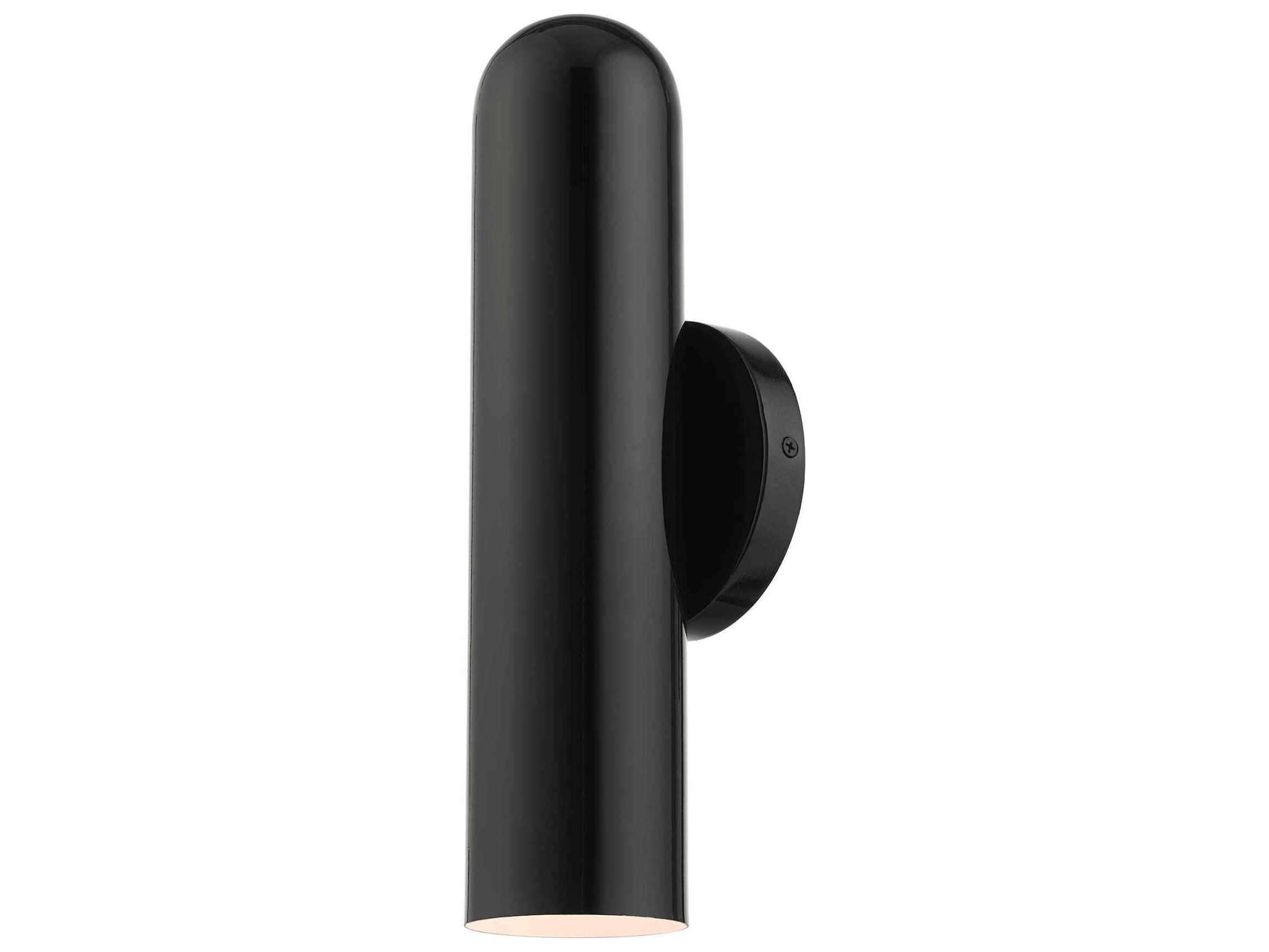 Livex Lighting Ardmore 1-Light Shiny Black Wall Sconce